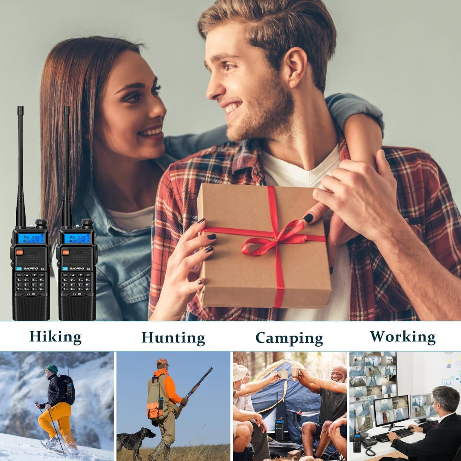 Radio BAOFENG UV-5R 8W Doble Banda 3800mAh Walkie Talkie