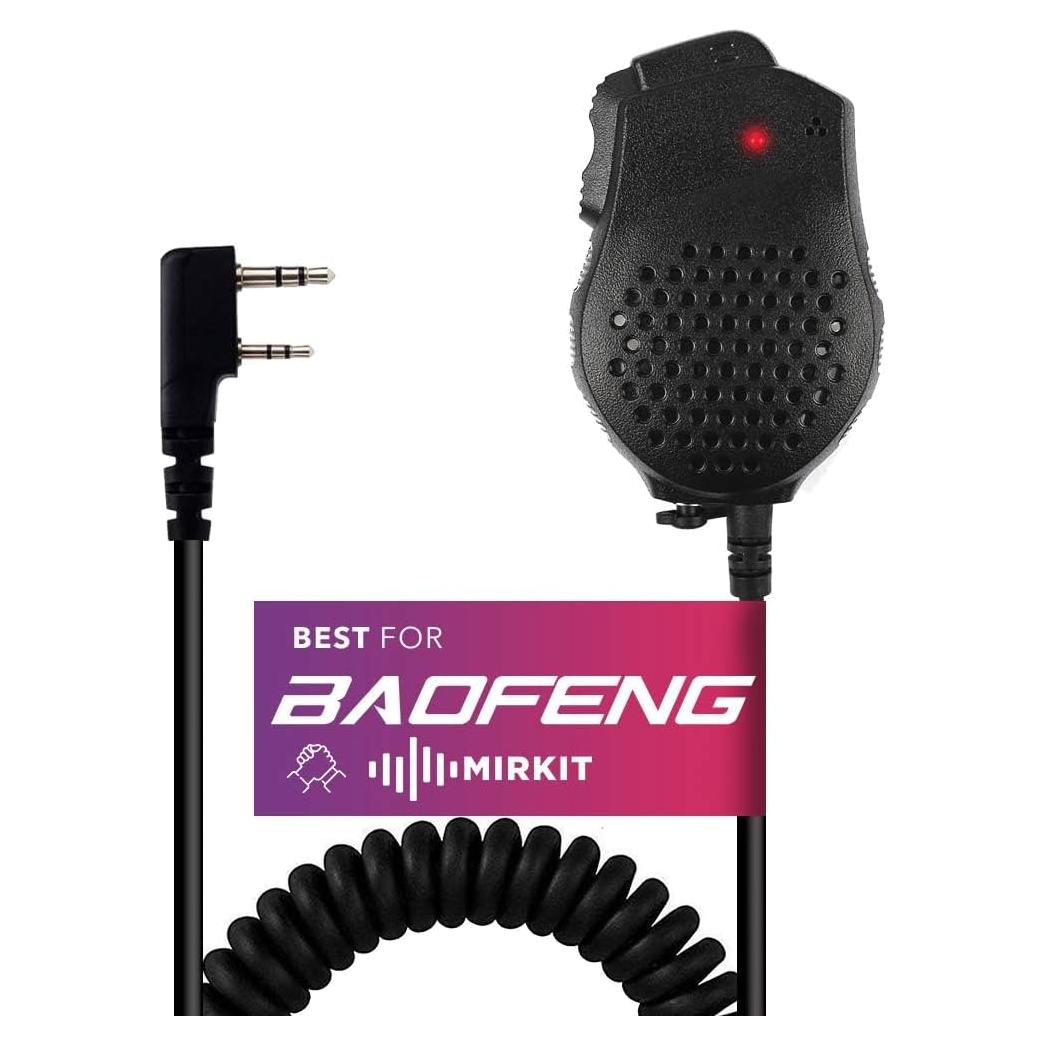 Micrófono de Altavoz Baofeng UV-82 PTT Compatible Radios
