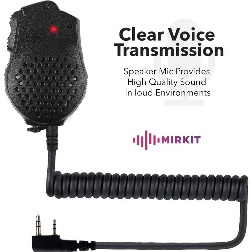 Micrófono de Altavoz Baofeng UV-82 PTT Compatible Radios