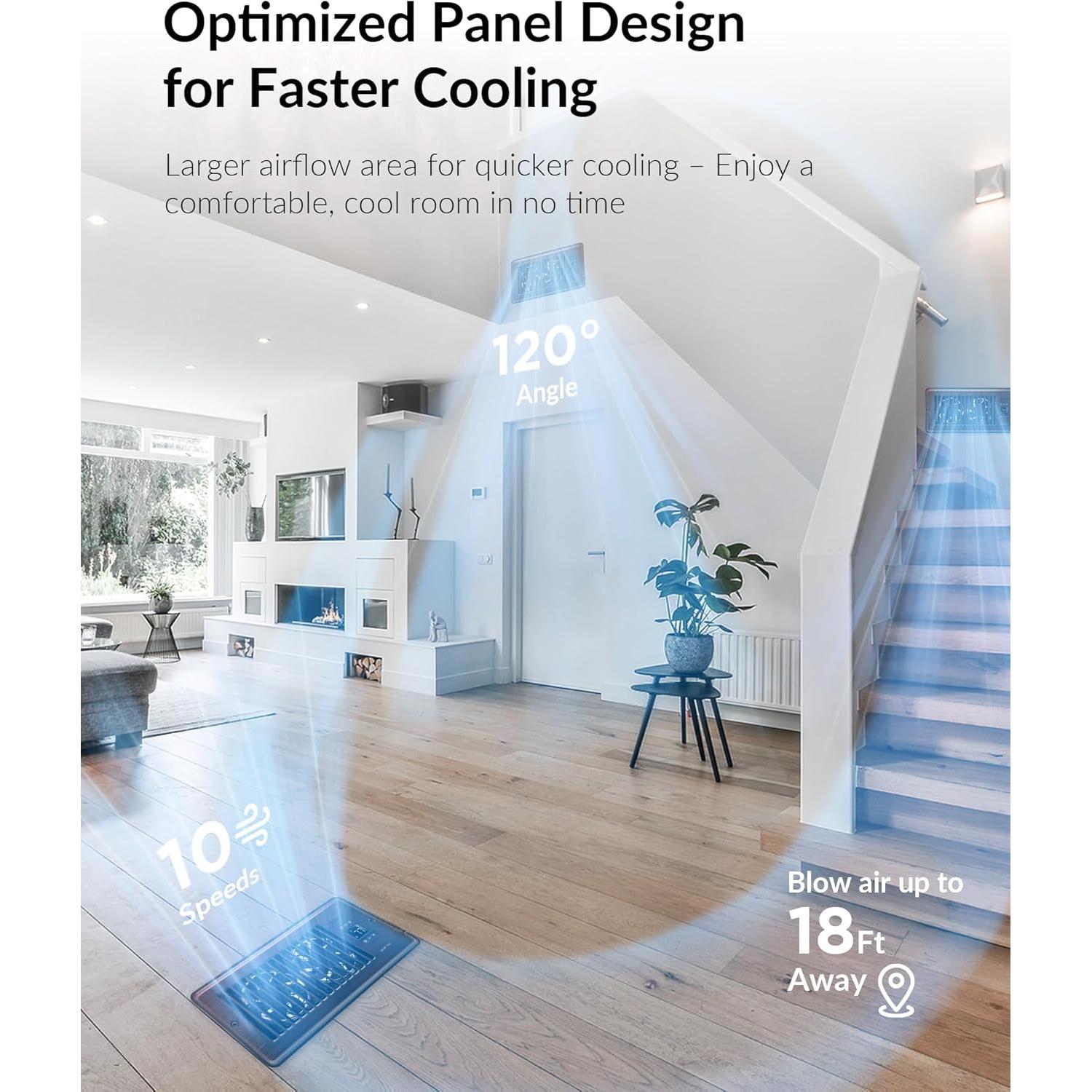 Ventilador Aumentador de Registro Howeall 4x10" Silencioso WiFi