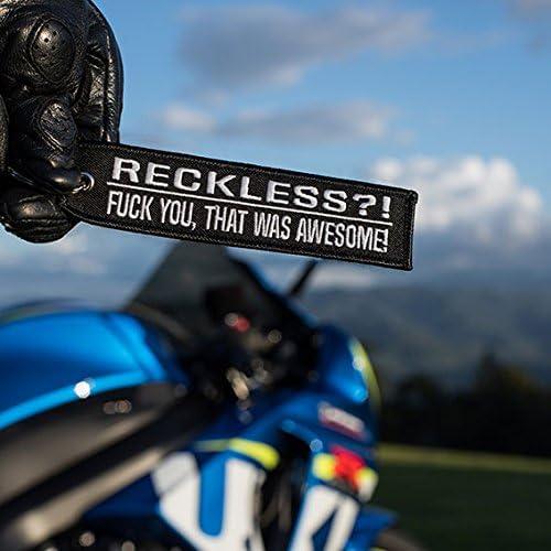 Llavero MotoLoot Reckless?! 3x13 cm para Motocicletas