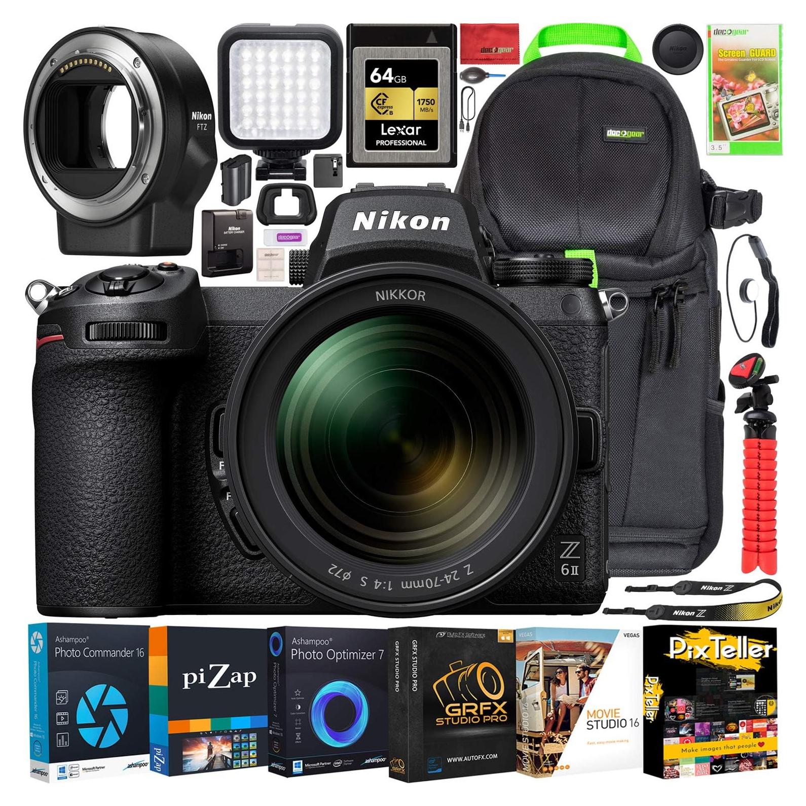 Cámara Sin Espejo Nikon Z6II + Lente NIKKOR Z 24-70mm f/4 S