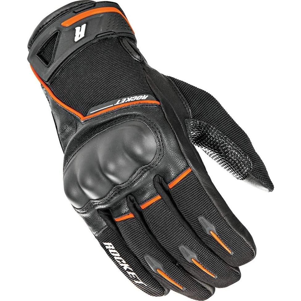 Guantes de Motocicleta Joe Rocket 1632-1007 Cuero Negro/Naranja