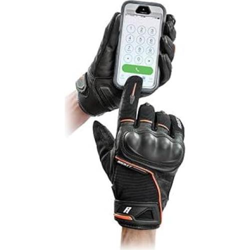 Guantes de Motocicleta Joe Rocket 1632-1007 Cuero Negro/Naranja