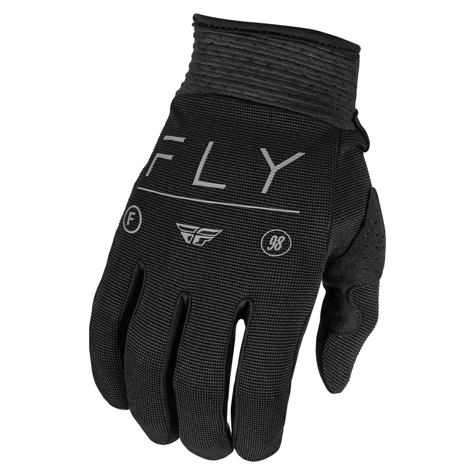 Guantes Fly Racing F-16 Adulto Negro Carbón Talla X-Pequeño