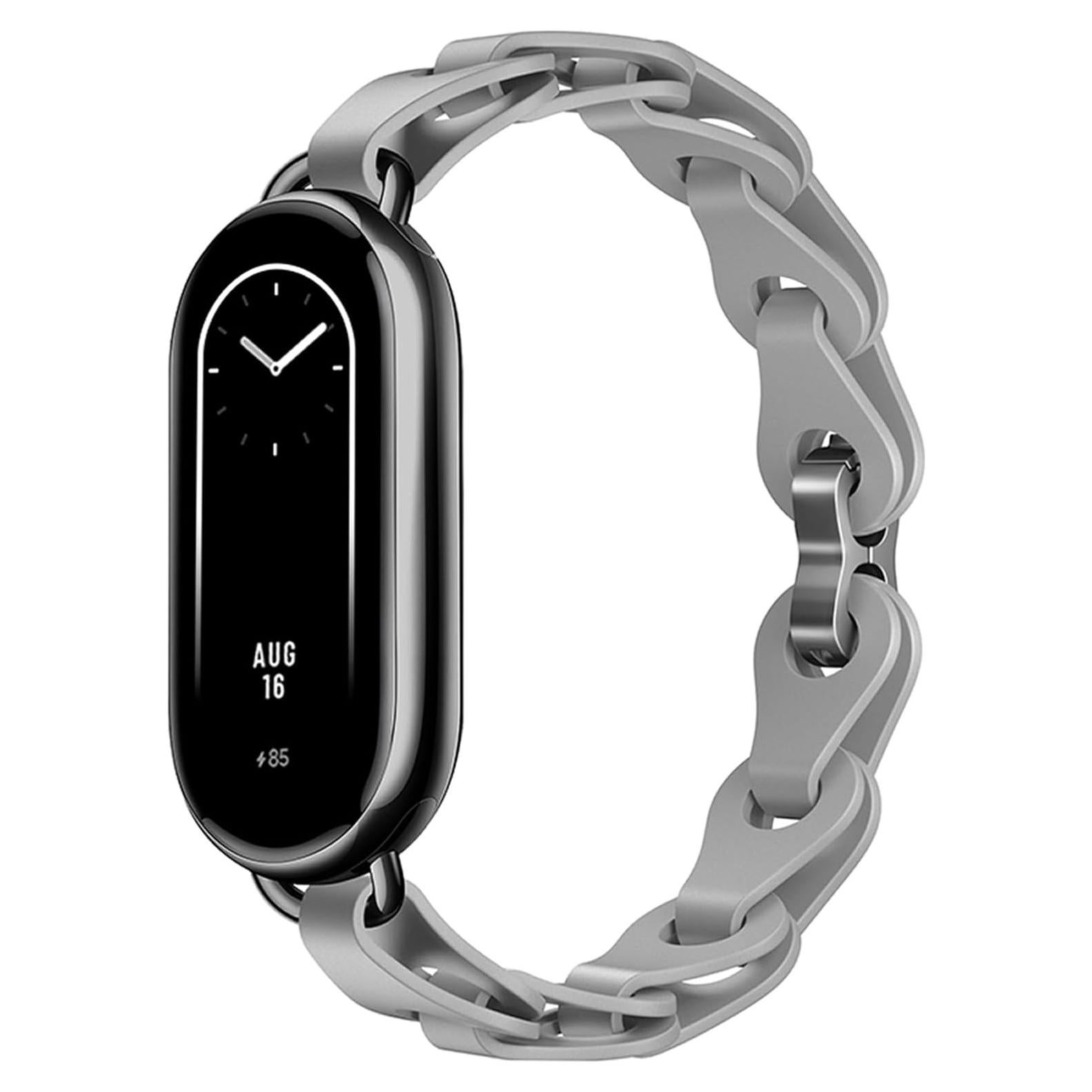 Correa de Silicona PINHEN para Mi Band 8 y 9 - Gris