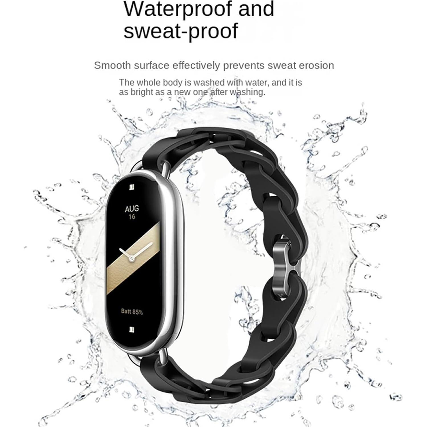 Correa de Silicona PINHEN para Mi Band 8 y 9 - Gris