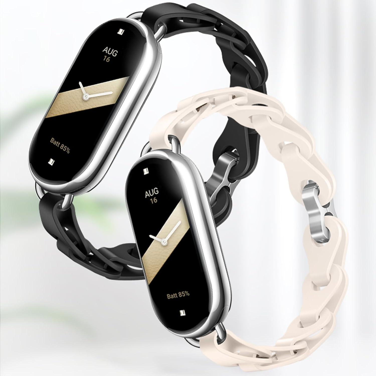 Correa de Silicona PINHEN para Mi Band 8 y 9 - Gris