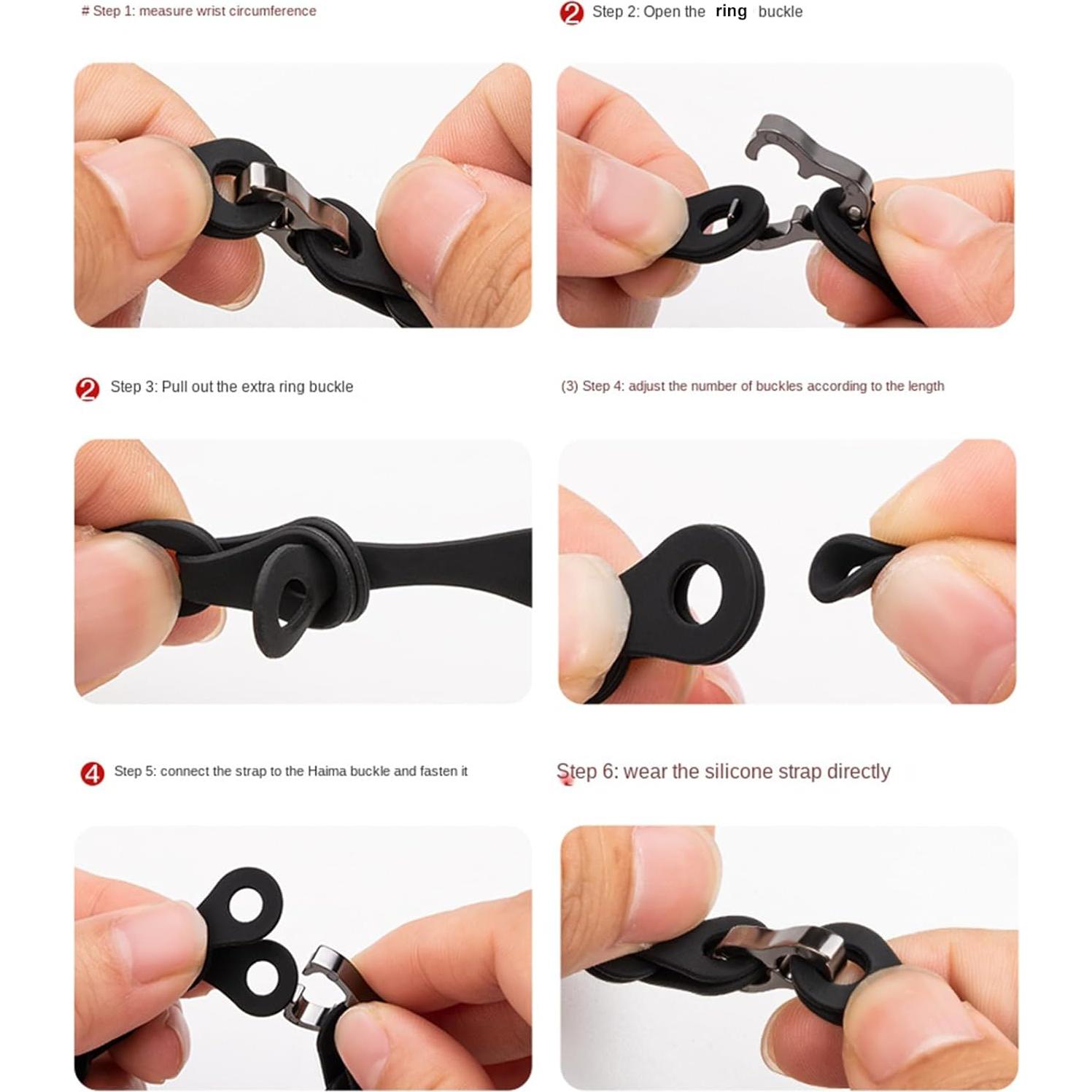 Correa de Silicona PINHEN para Mi Band 8 y 9 - Gris