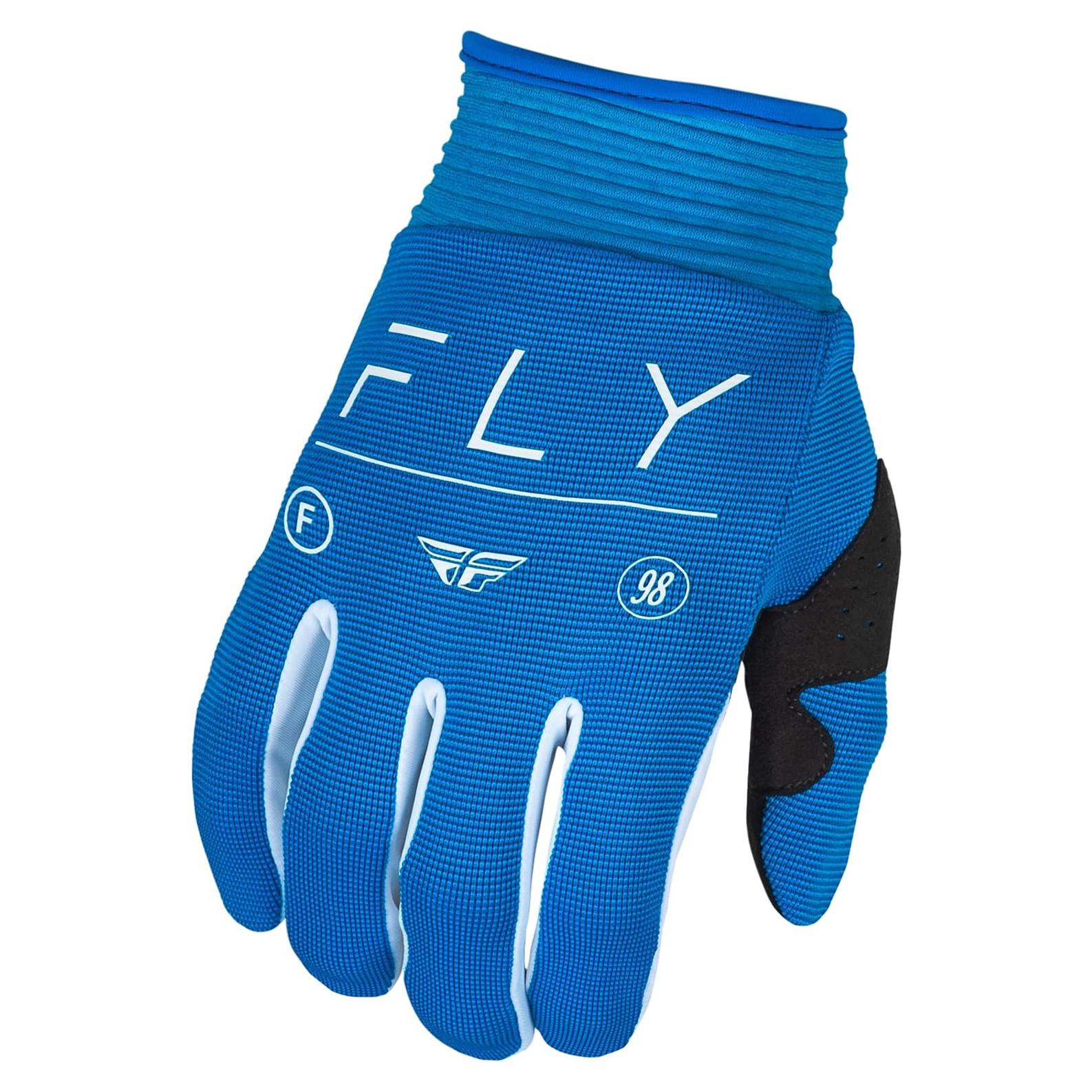 Guantes Fly Racing F-16 Azul Verdadero Blanco X-Pequeño
