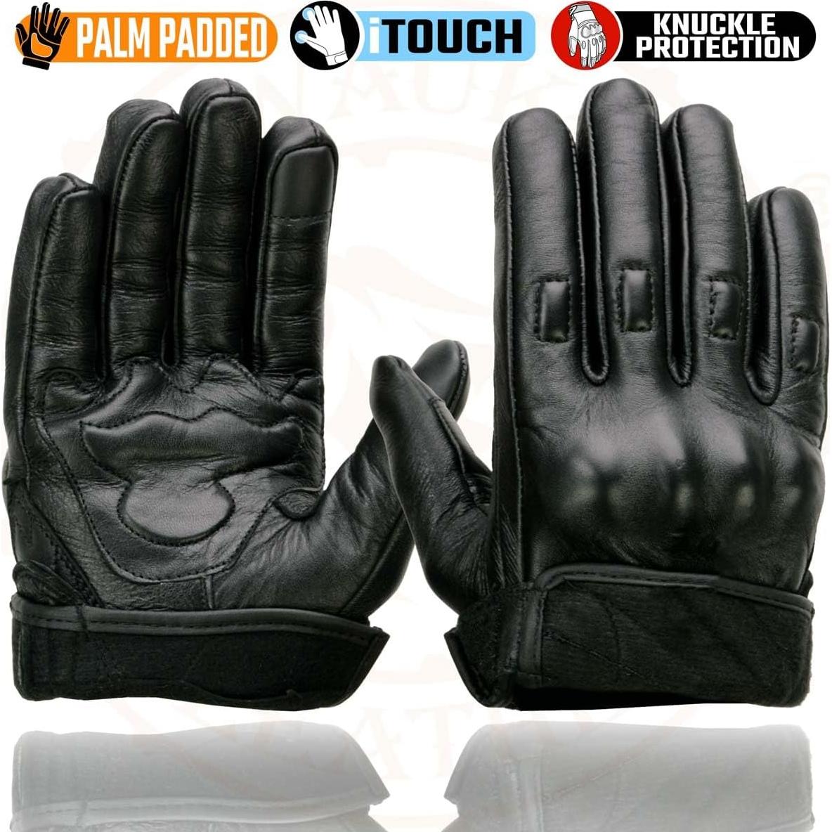 Guantes de motocicleta Milwaukee Leather MG7501 Negro Talla XX-Large