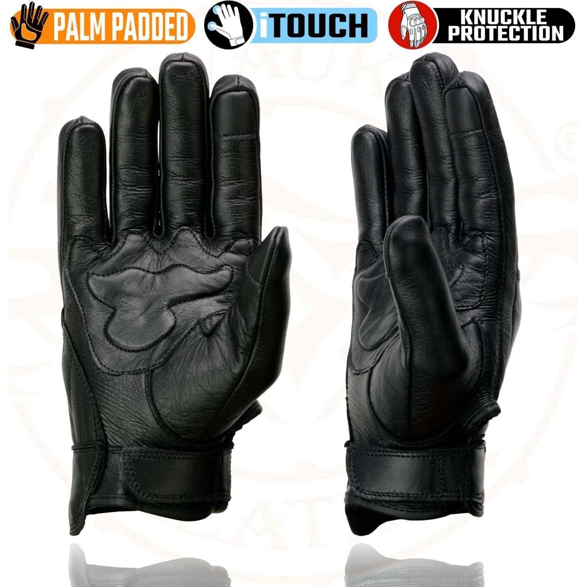 Guantes de motocicleta Milwaukee Leather MG7501 Táctiles y Protectores
