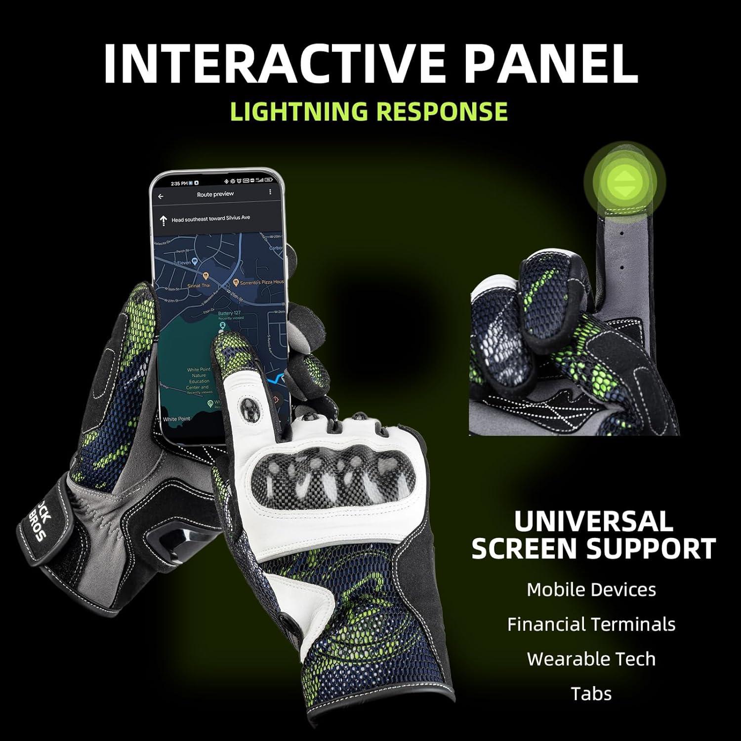 Guantes de Moto Rockbros 2024 - Protección Nudillos y Táctil