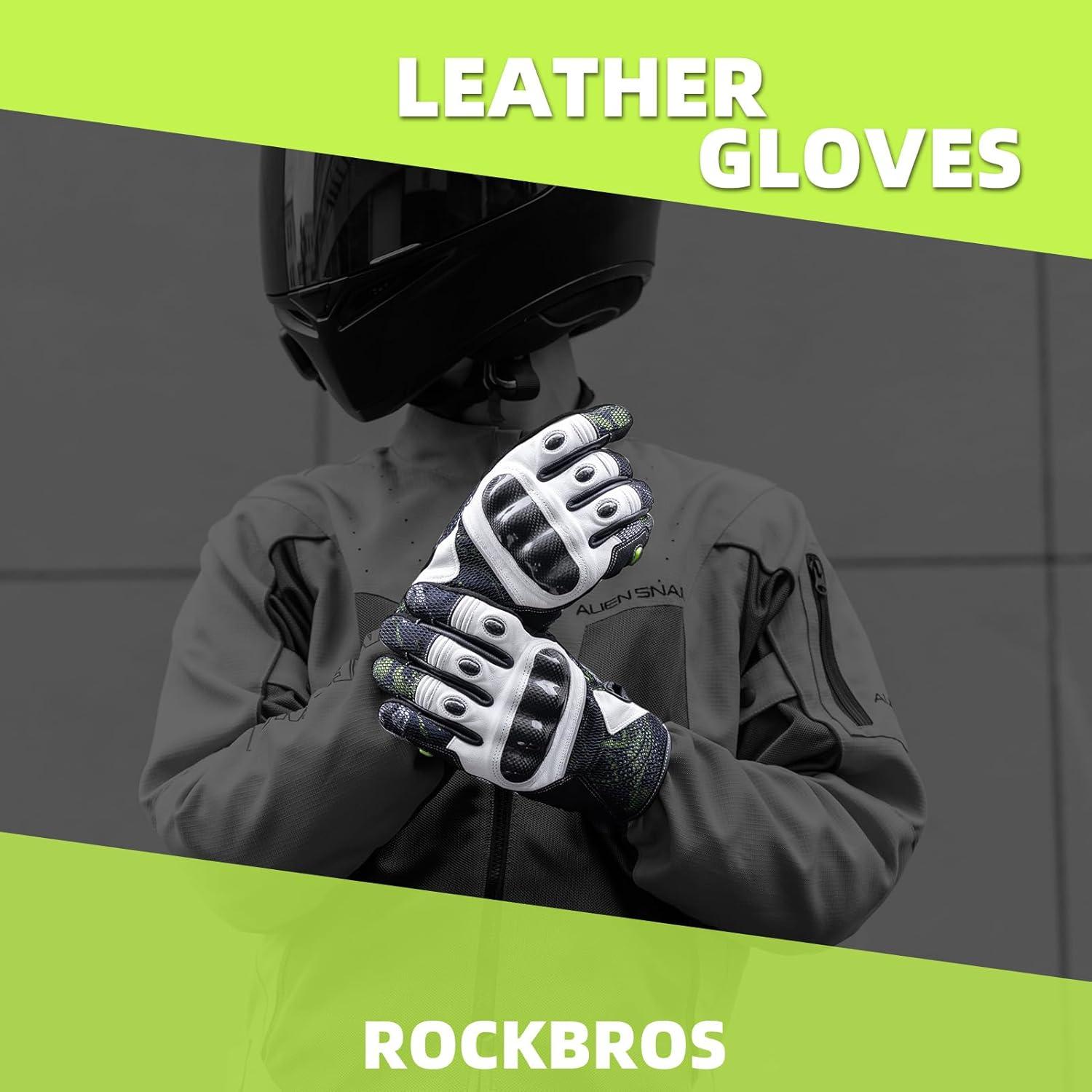 Guantes de Moto Rockbros 2024 - Protección Nudillos y Táctil