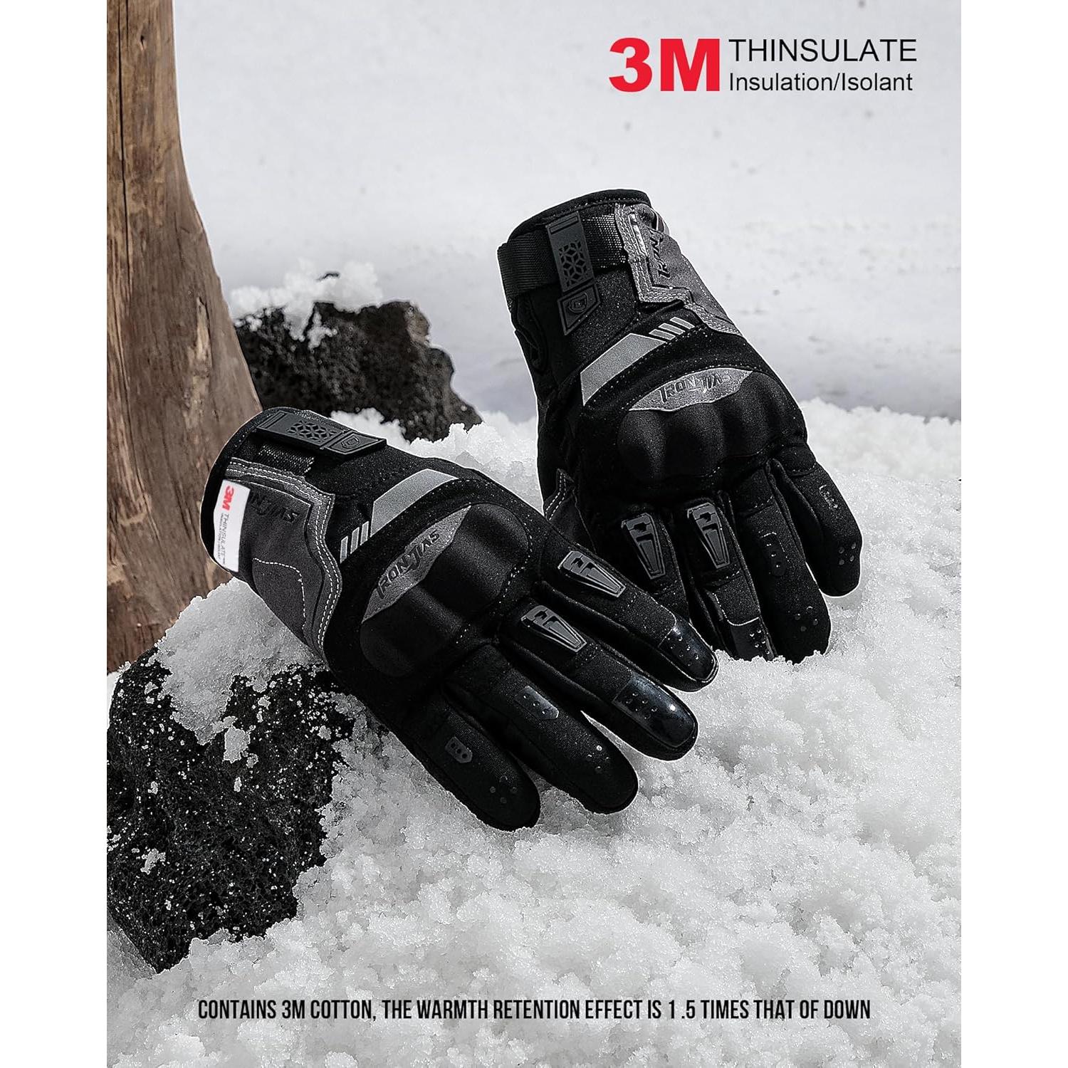 Guantes de Moto Grapelet Invierno Impermeables Táctiles
