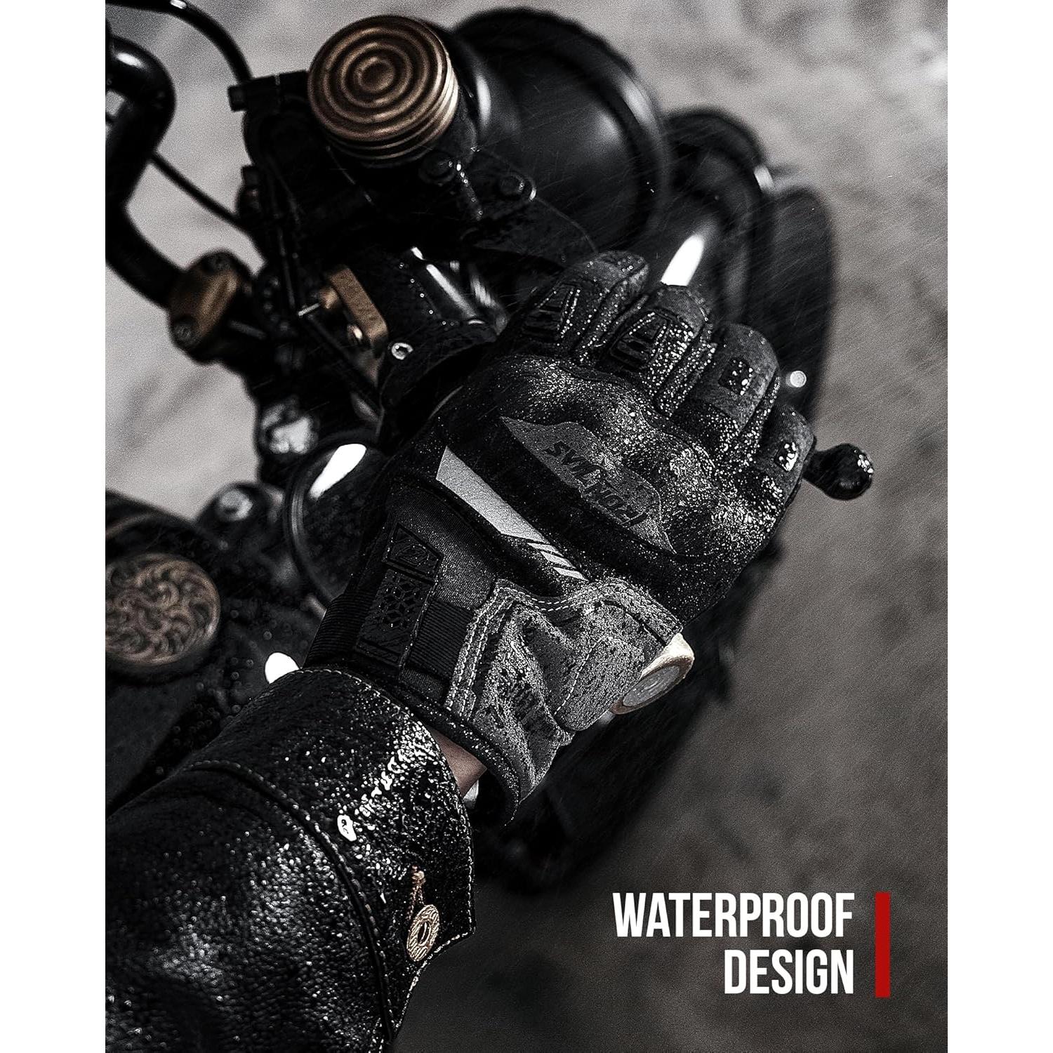 Guantes de Moto Grapelet Invierno Impermeables Táctiles