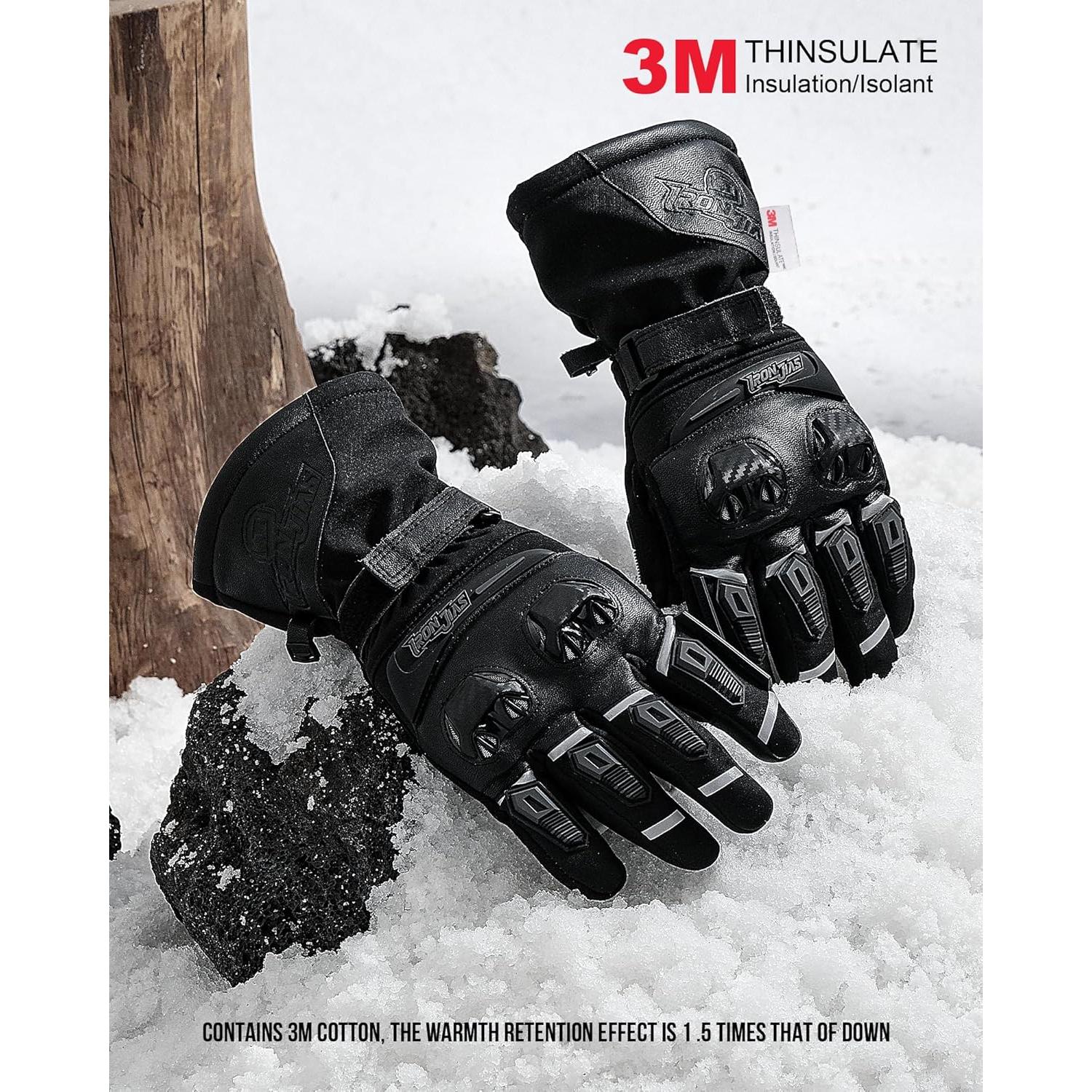 Guantes de Motocicleta Grapelet Invierno Térmicos Impermeables