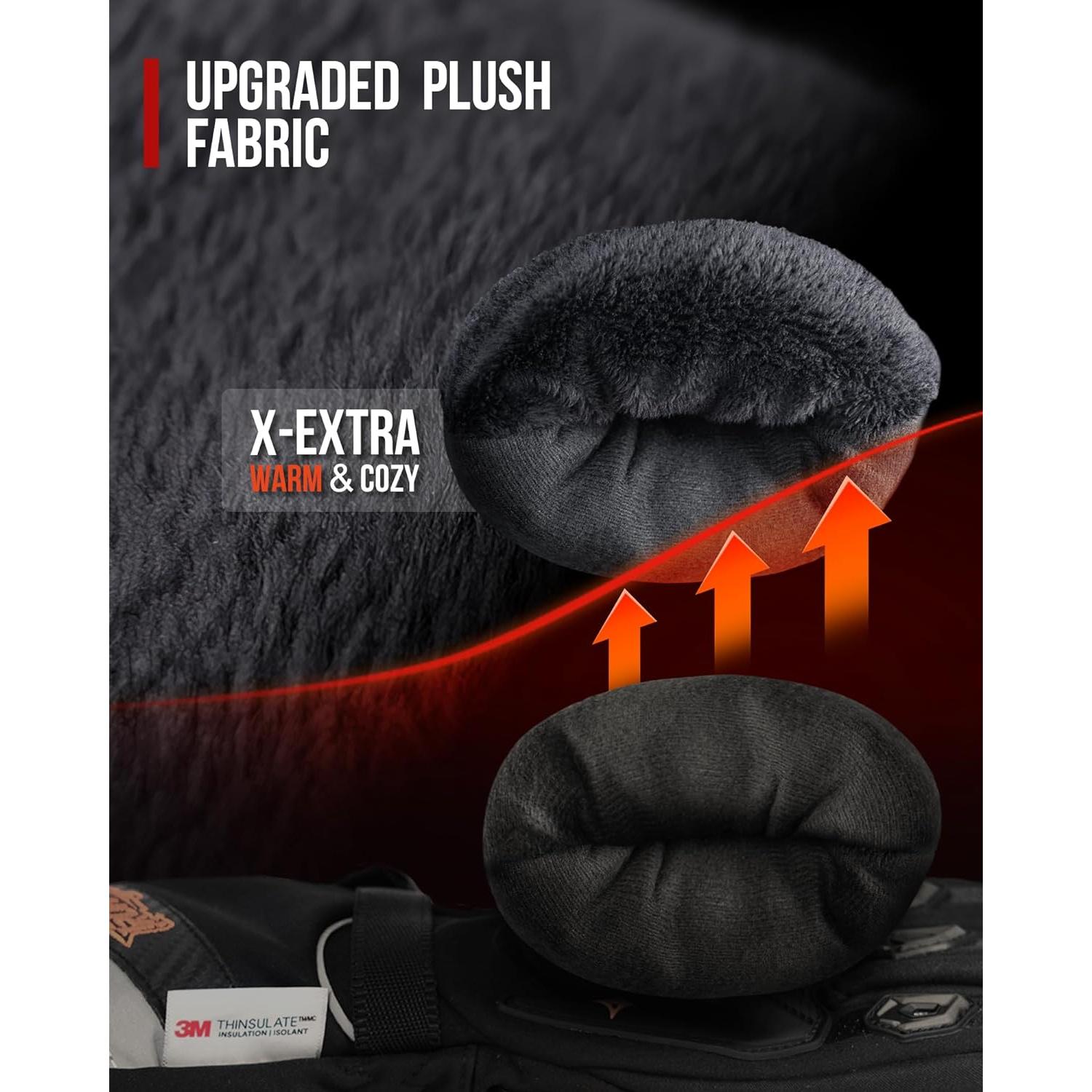 Guantes de Motocicleta de Invierno Grapelet XXL Impermeables