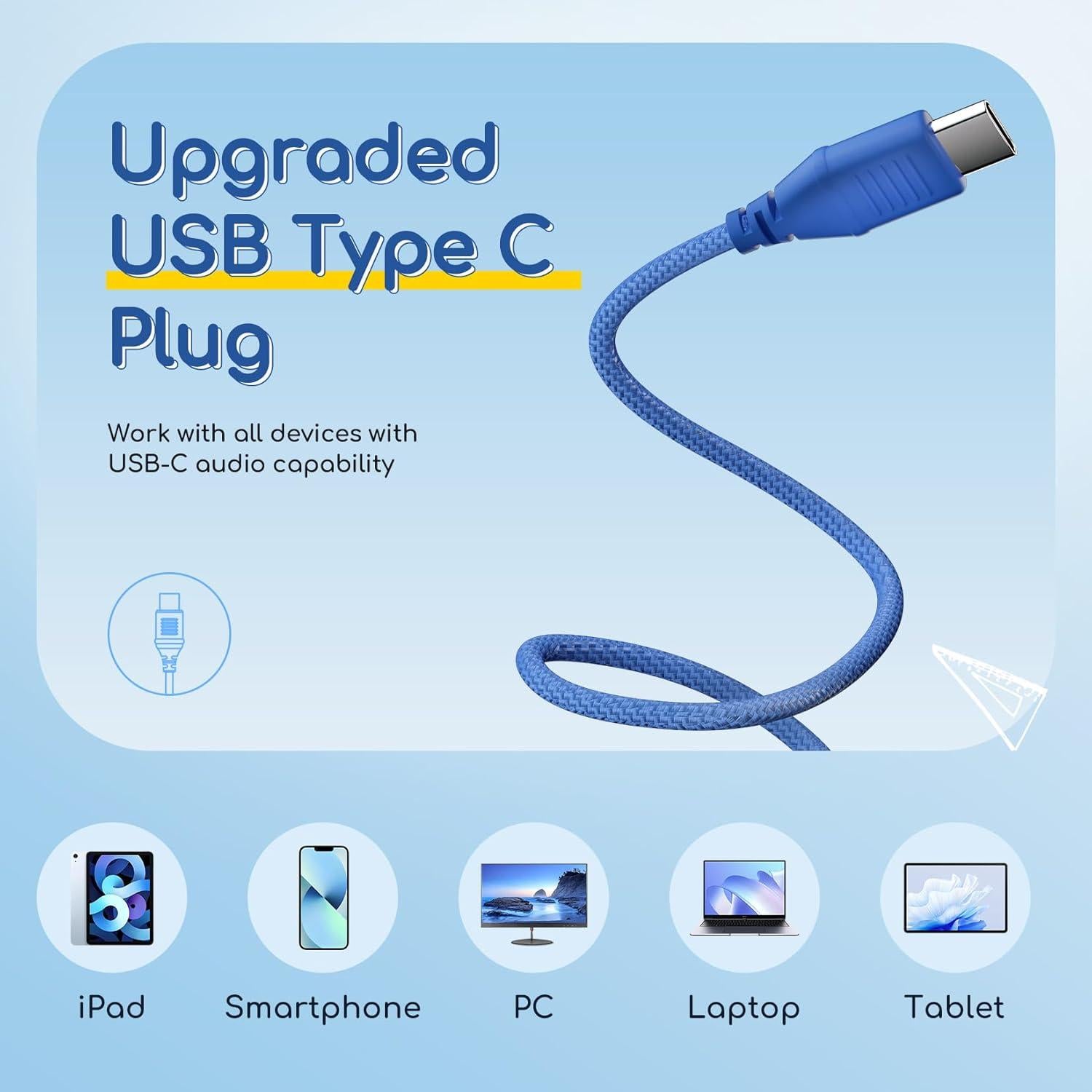 Auriculares EarFun K1 para Niños con Micrófono y Cable 85dB