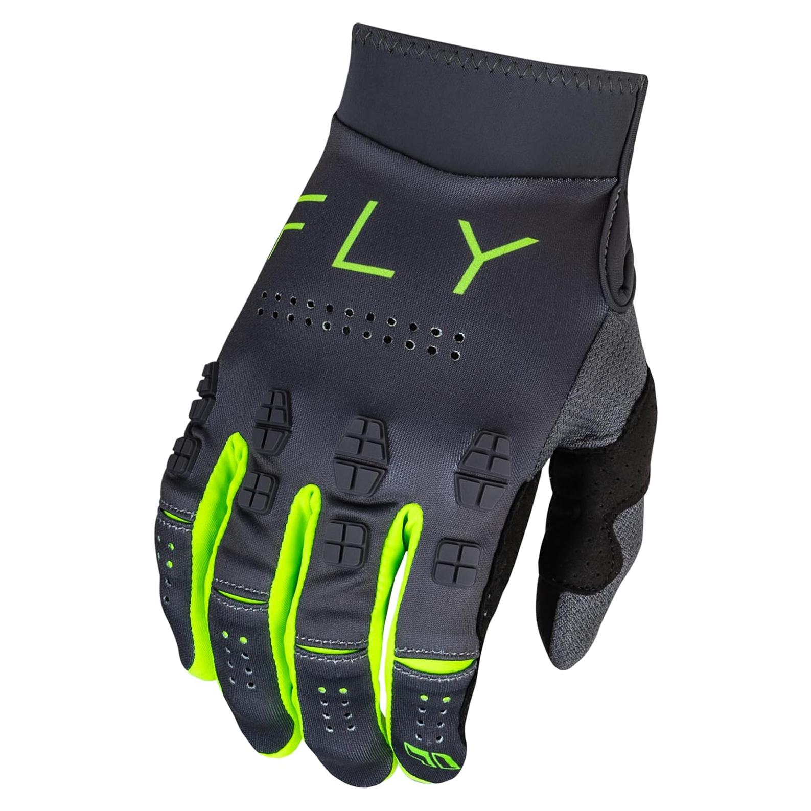 Guantes de Motocross Fly Racing Evo DST X-Small Carbón/Verde
