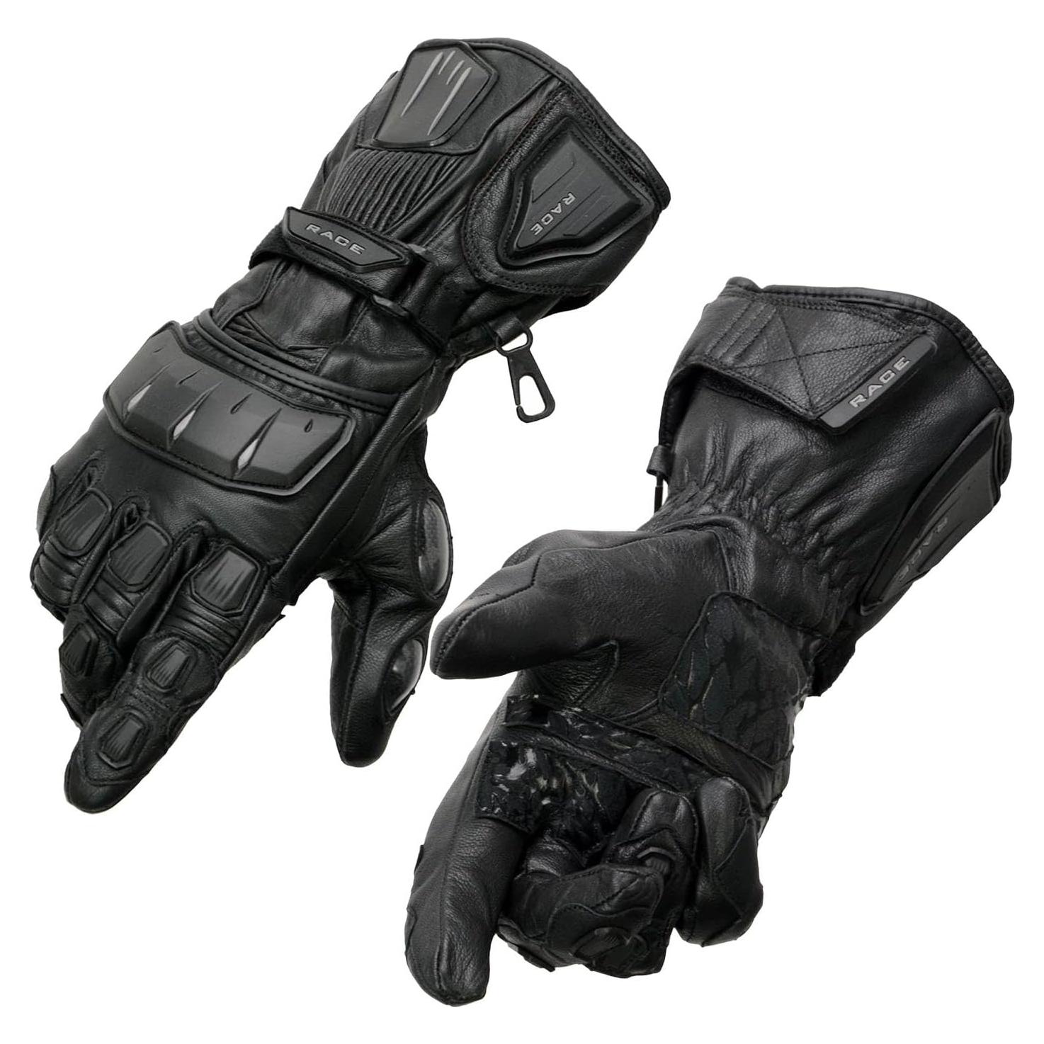 Guantes de motocicleta Milwaukee Leather SH717 cuero negro 3XL