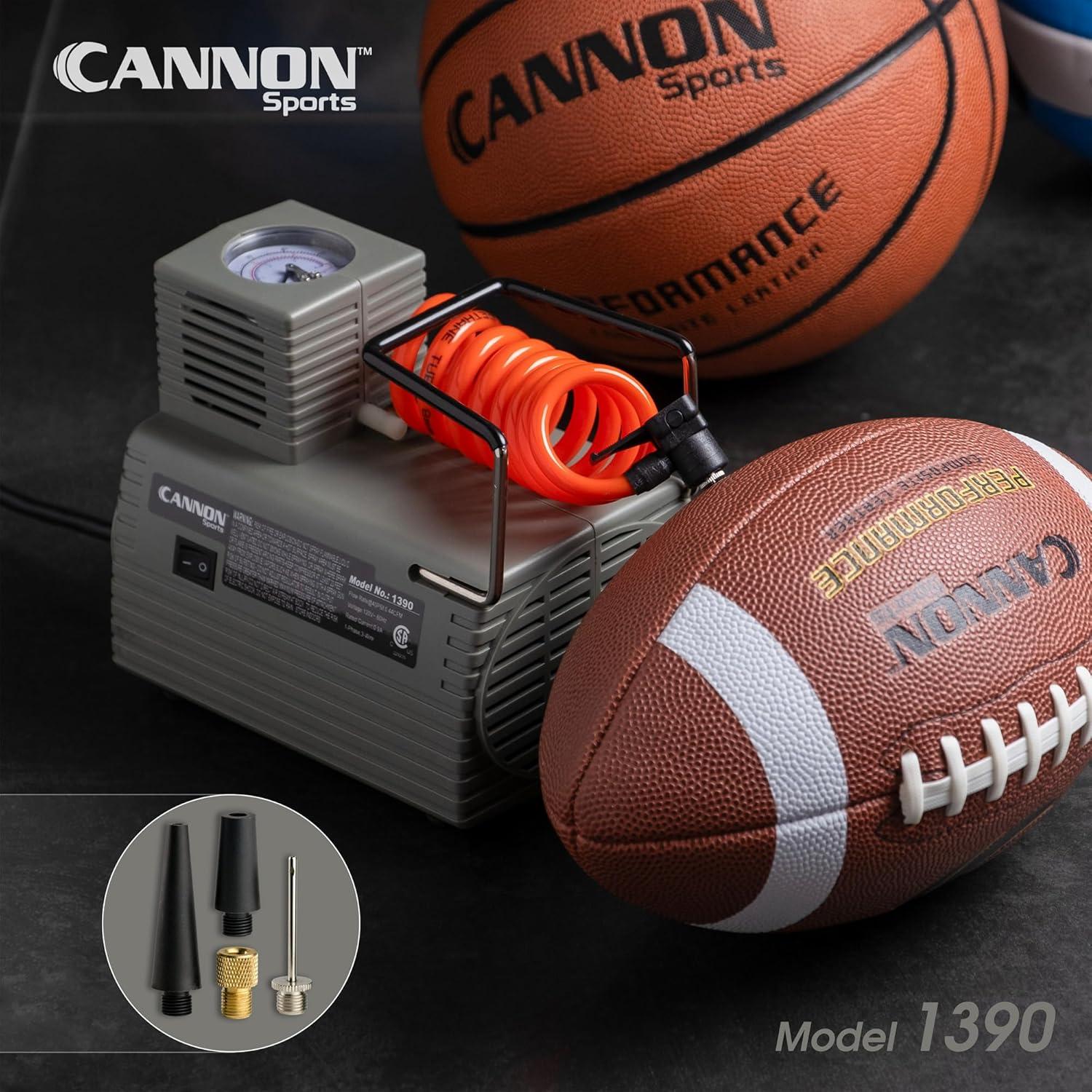 Bomba Infladora Eléctrica Cannon Sports 120V con Manómetro
