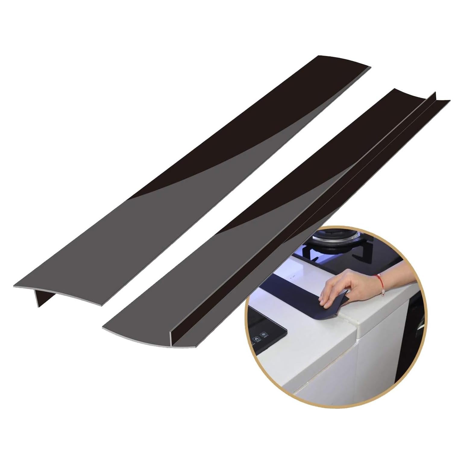 Cubierta de Espacio entre Estufa y Encimera Gosmol 53.34 cm Negro