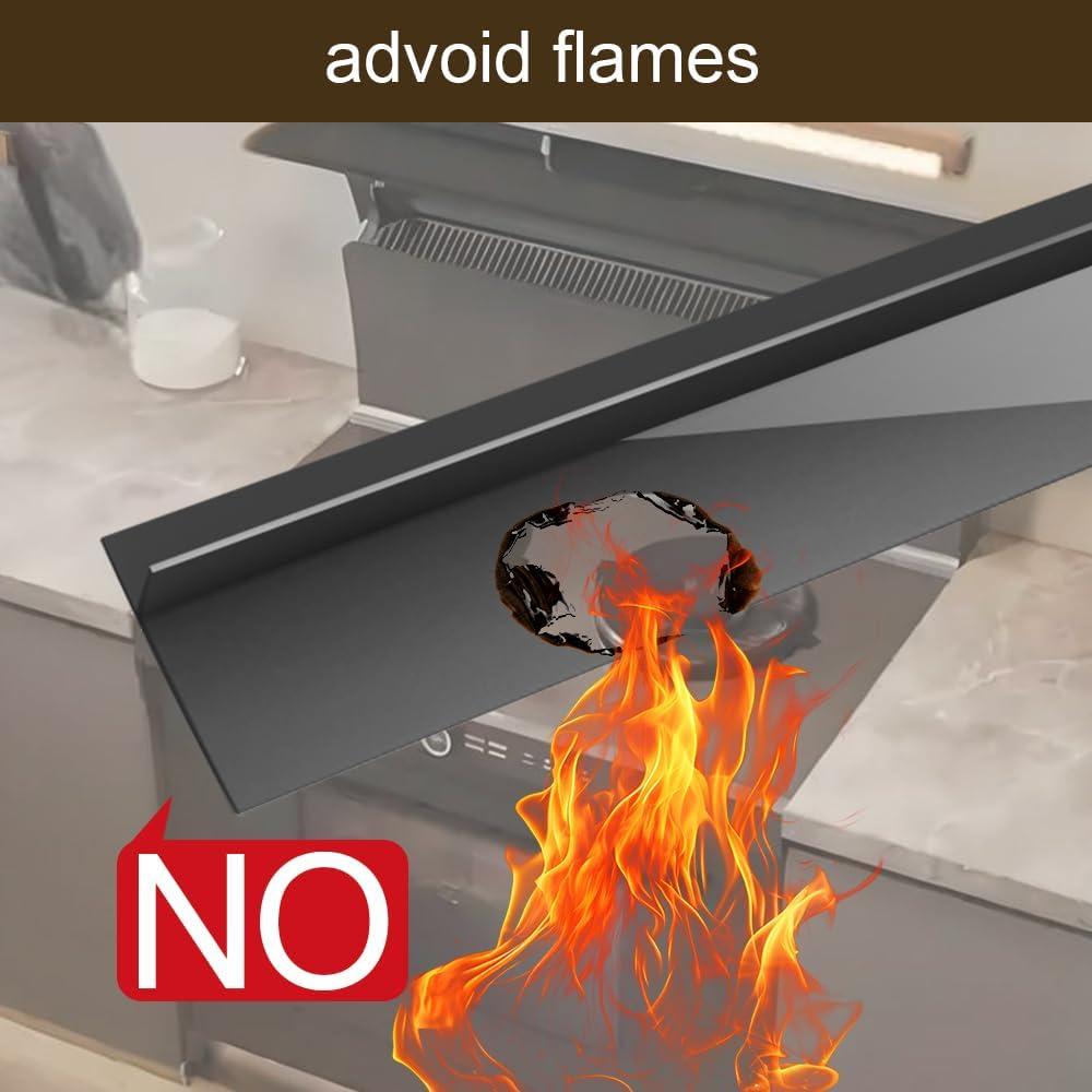 Cubierta de Espacio entre Estufa y Encimera Gosmol 53.34 cm Negro