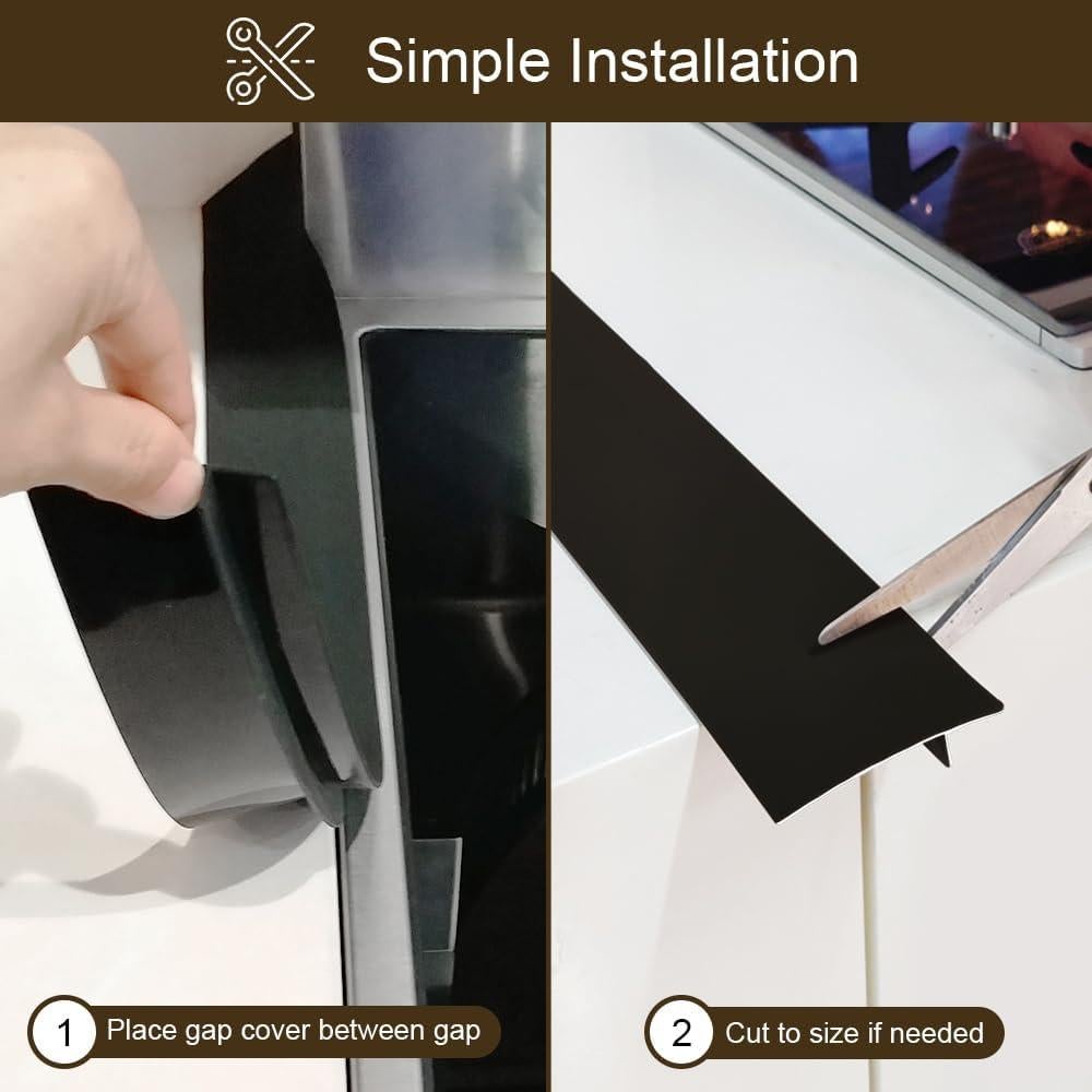 Cubierta de Espacio entre Estufa y Encimera Gosmol 53.34 cm Negro