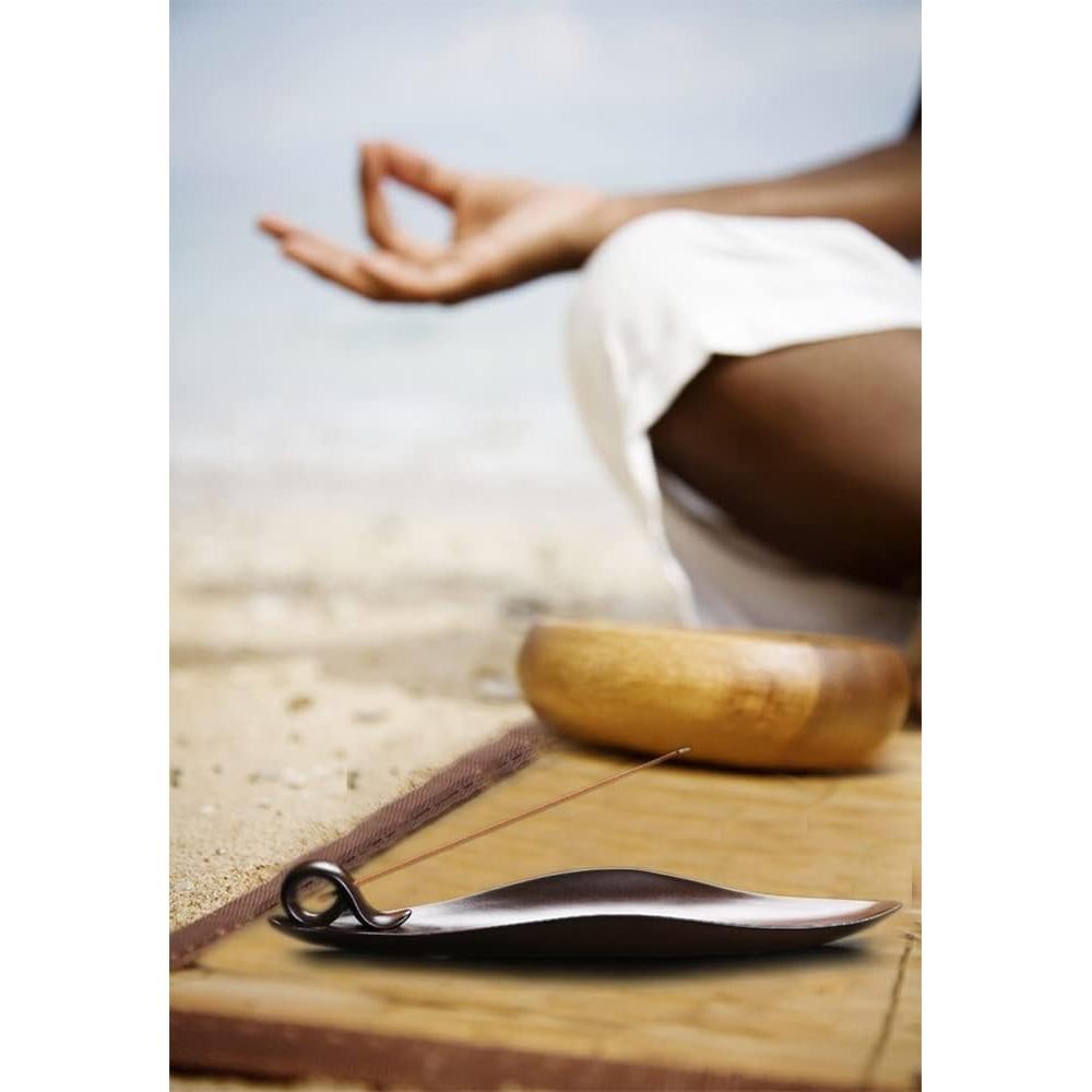 Soporte para Incienso Moylor Cerámica 23 cm 3 Agujeros Marrón