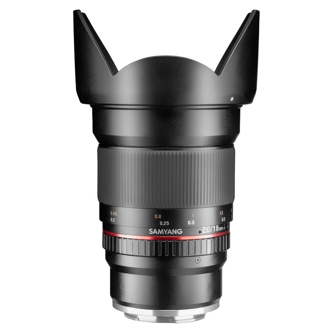 Lente Samyang 16mm F2.0 para Fujifilm-X - Gran Angular
