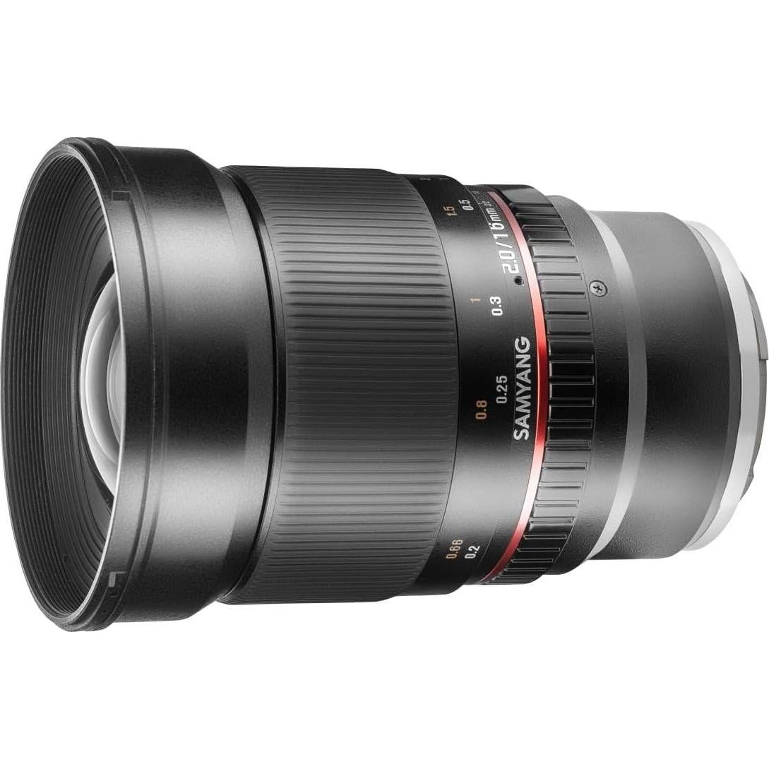 Lente Samyang 16mm F2.0 para Fujifilm-X - Gran Angular