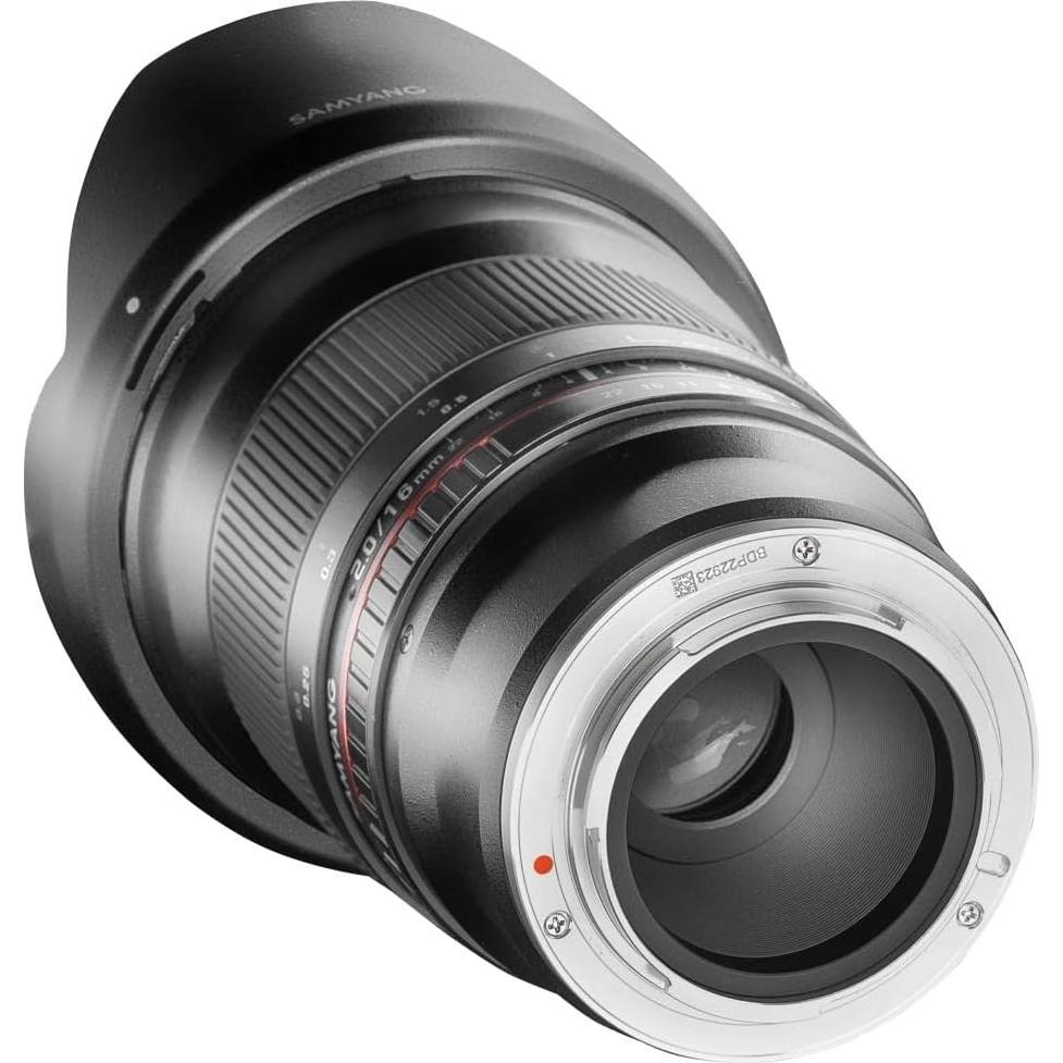 Lente Samyang 16mm F2.0 para Fujifilm-X - Gran Angular
