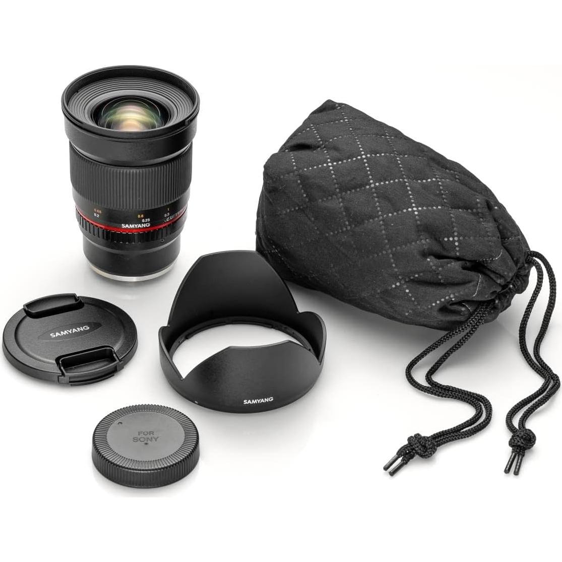 Lente Samyang 16mm F2.0 para Fujifilm-X - Gran Angular