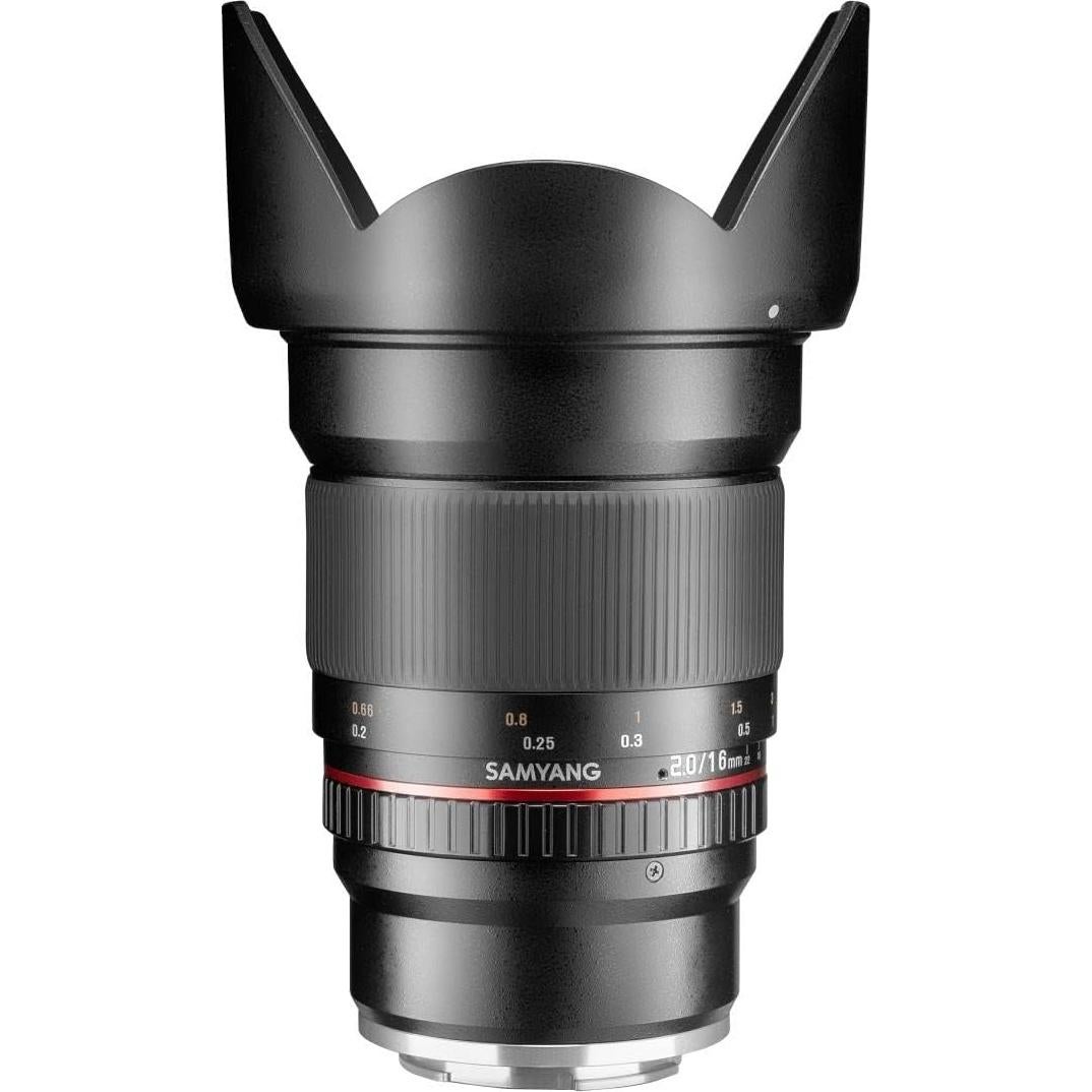 Lente Samyang 16mm F2.0 para Fujifilm-X - Gran Angular