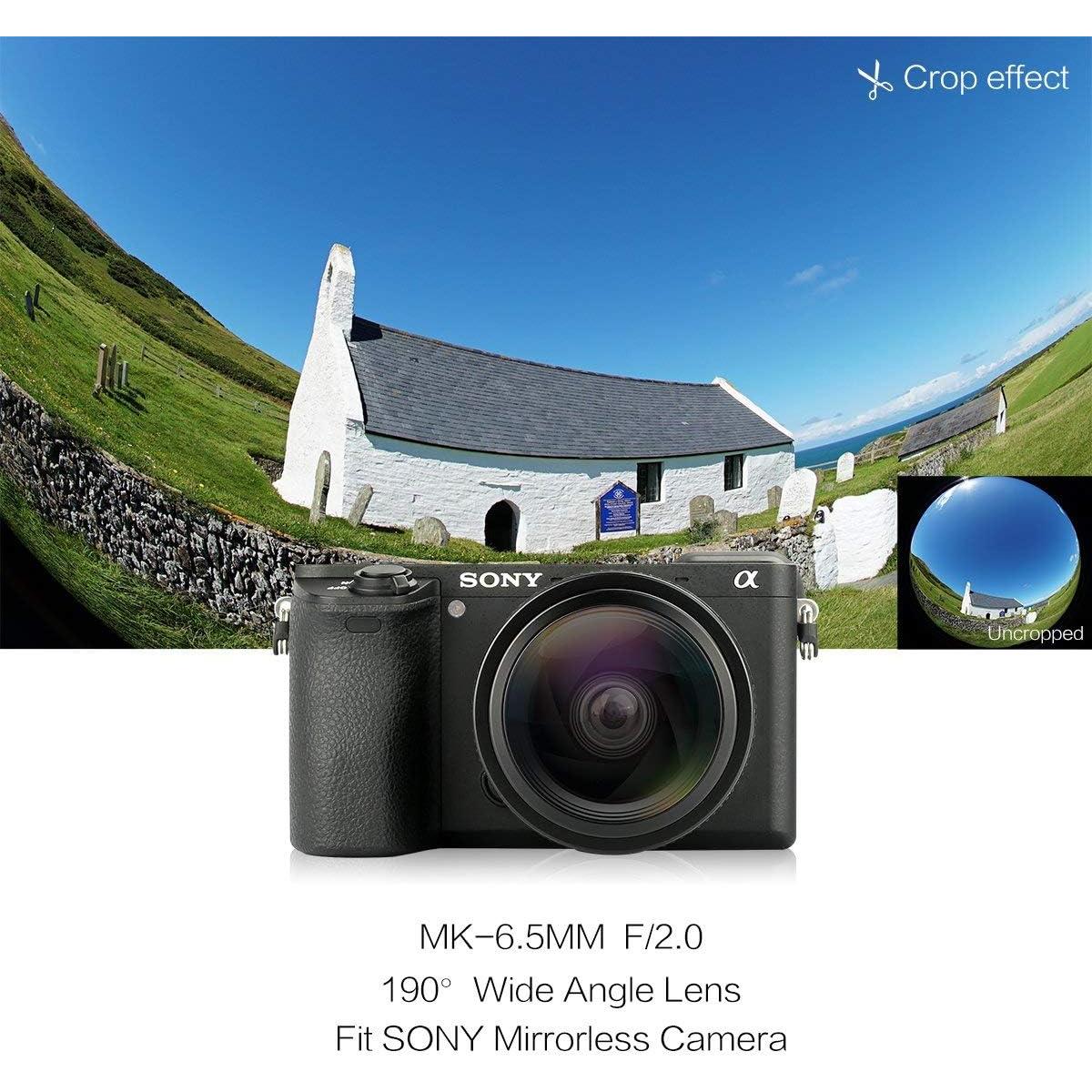 Lente Ojo de Pez MEKE 6.5mm f2.0 para Cámaras Sony