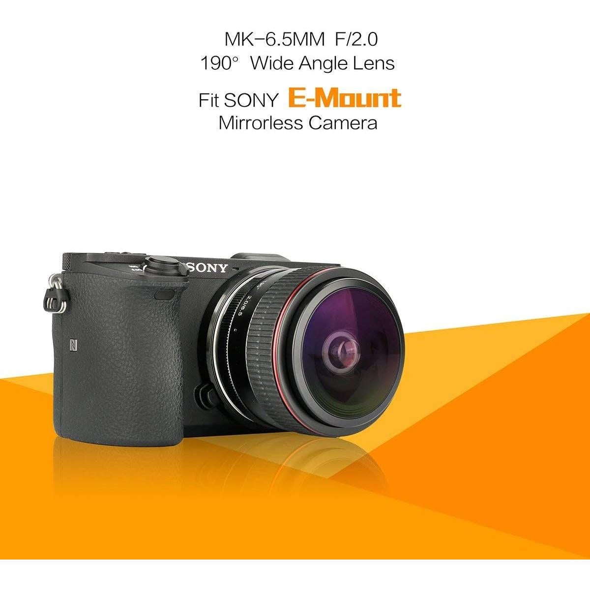 Lente Ojo de Pez MEKE 6.5mm f2.0 para Cámaras Sony