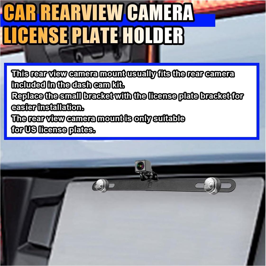 Soporte de Placa de Licencia para Cámara Trasera KITUREK