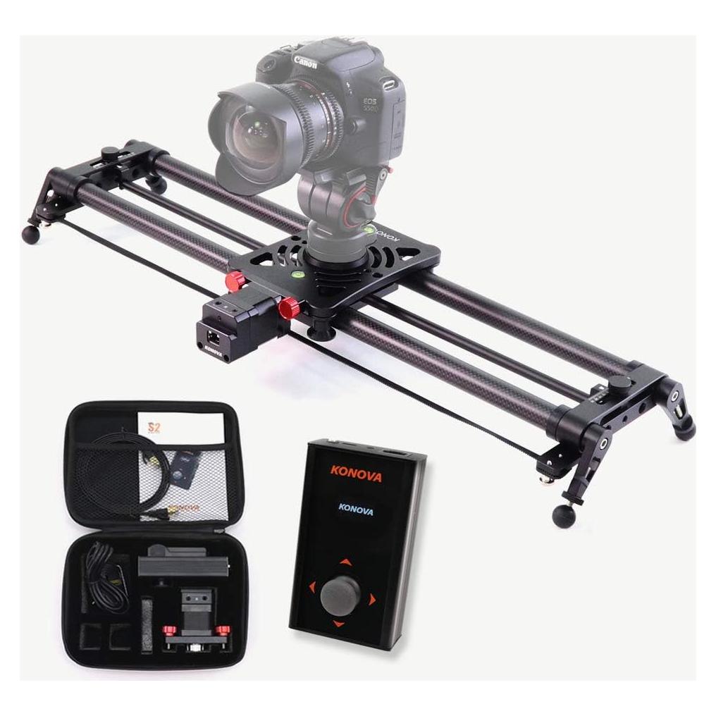 Deslizador Motorizado KONOVA P1 de Carbono 60cm para Timelapse