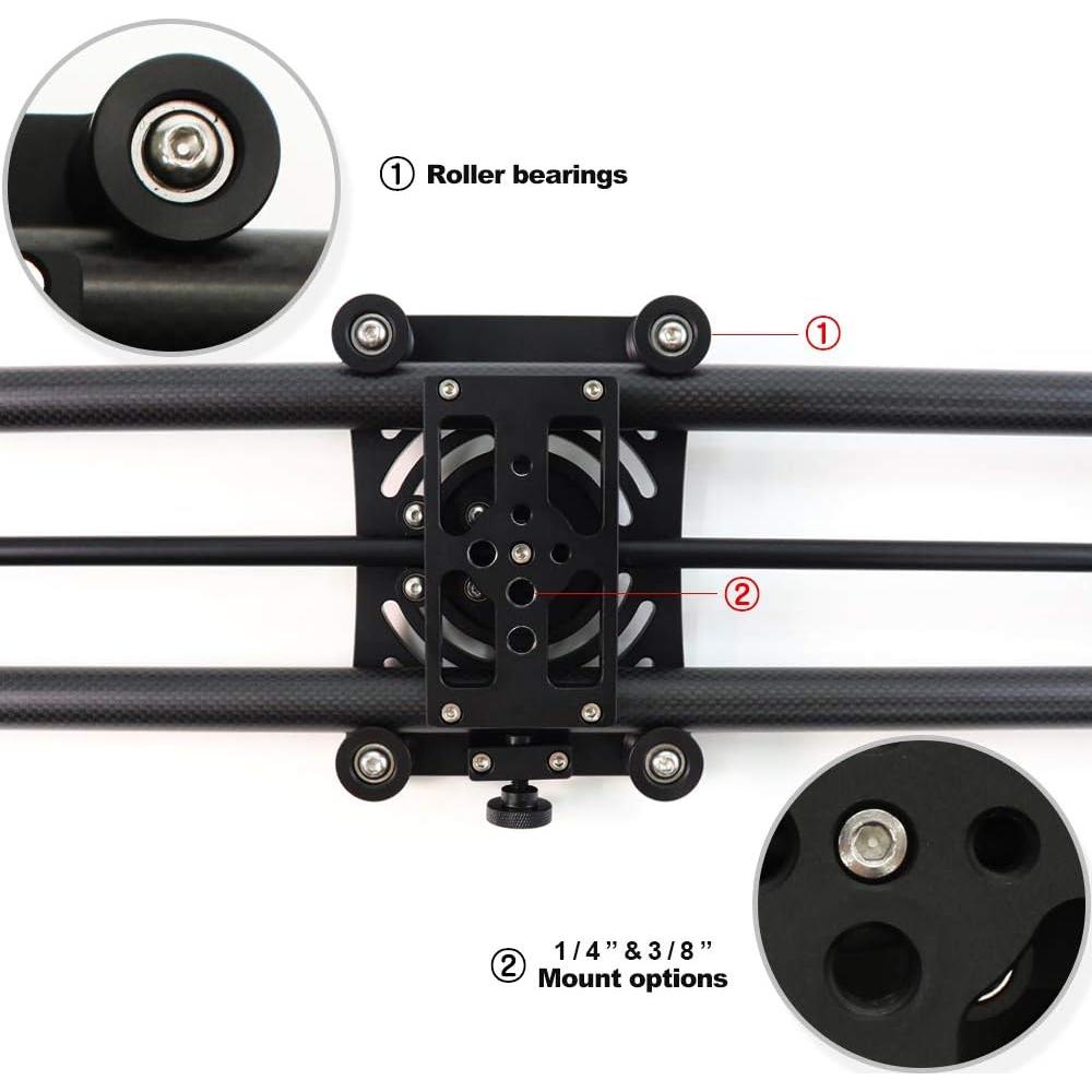 Deslizador Motorizado KONOVA P1 de Carbono 60cm para Timelapse