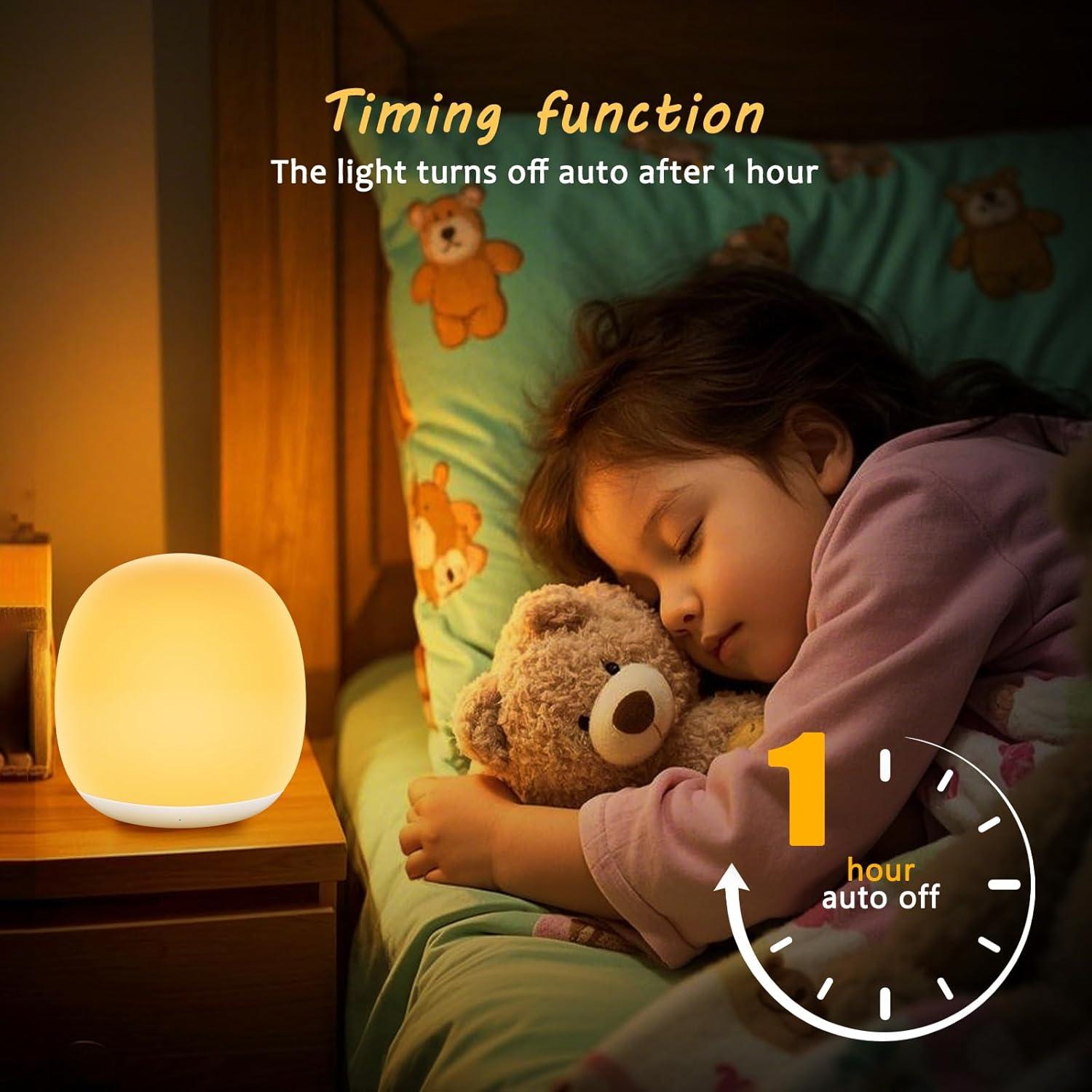Luz Nocturna Infantil Tyute T-1 Verde Dimmable y Portátil