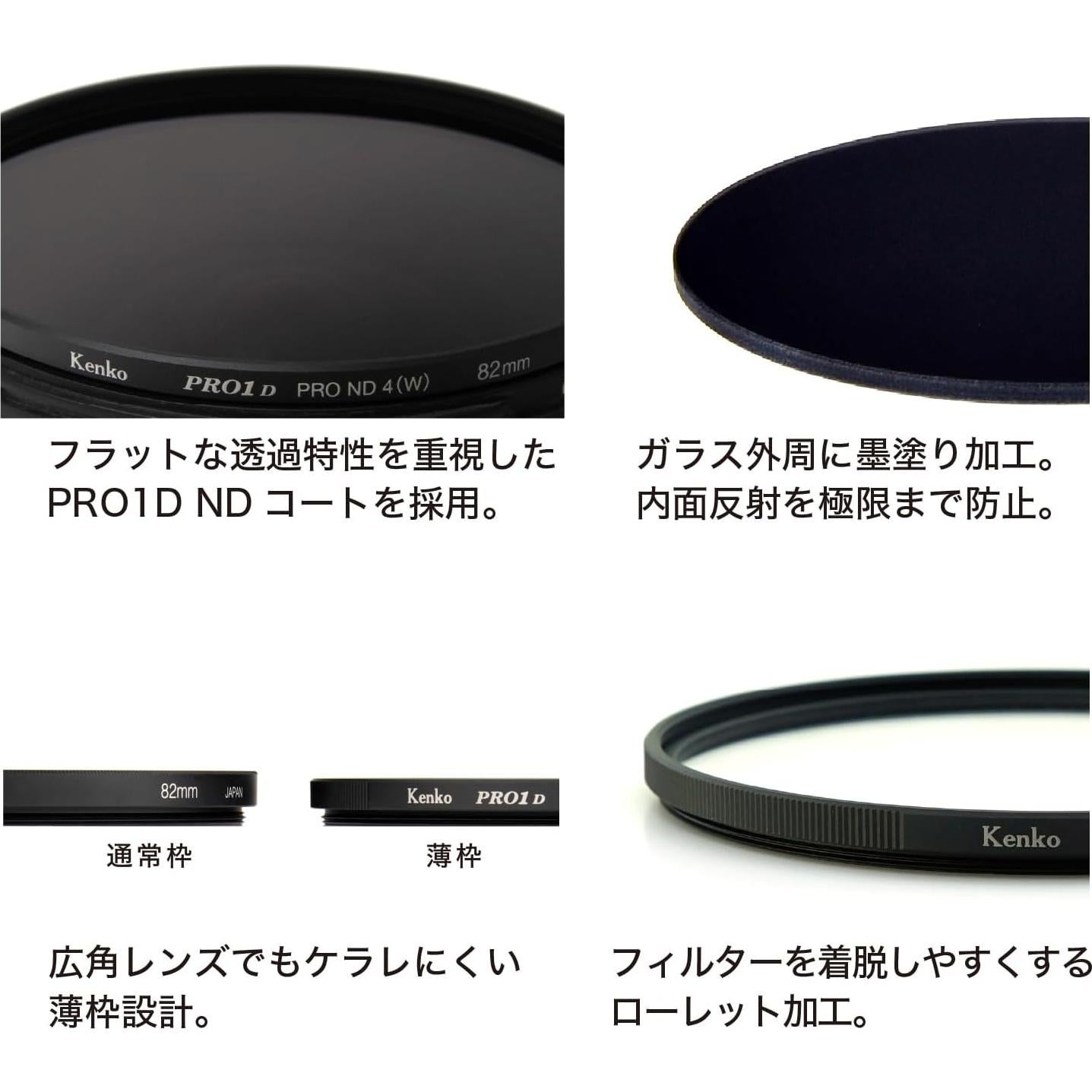 Filtro ND Kenko PRO1D 49mm ND16 para cámara - Japón