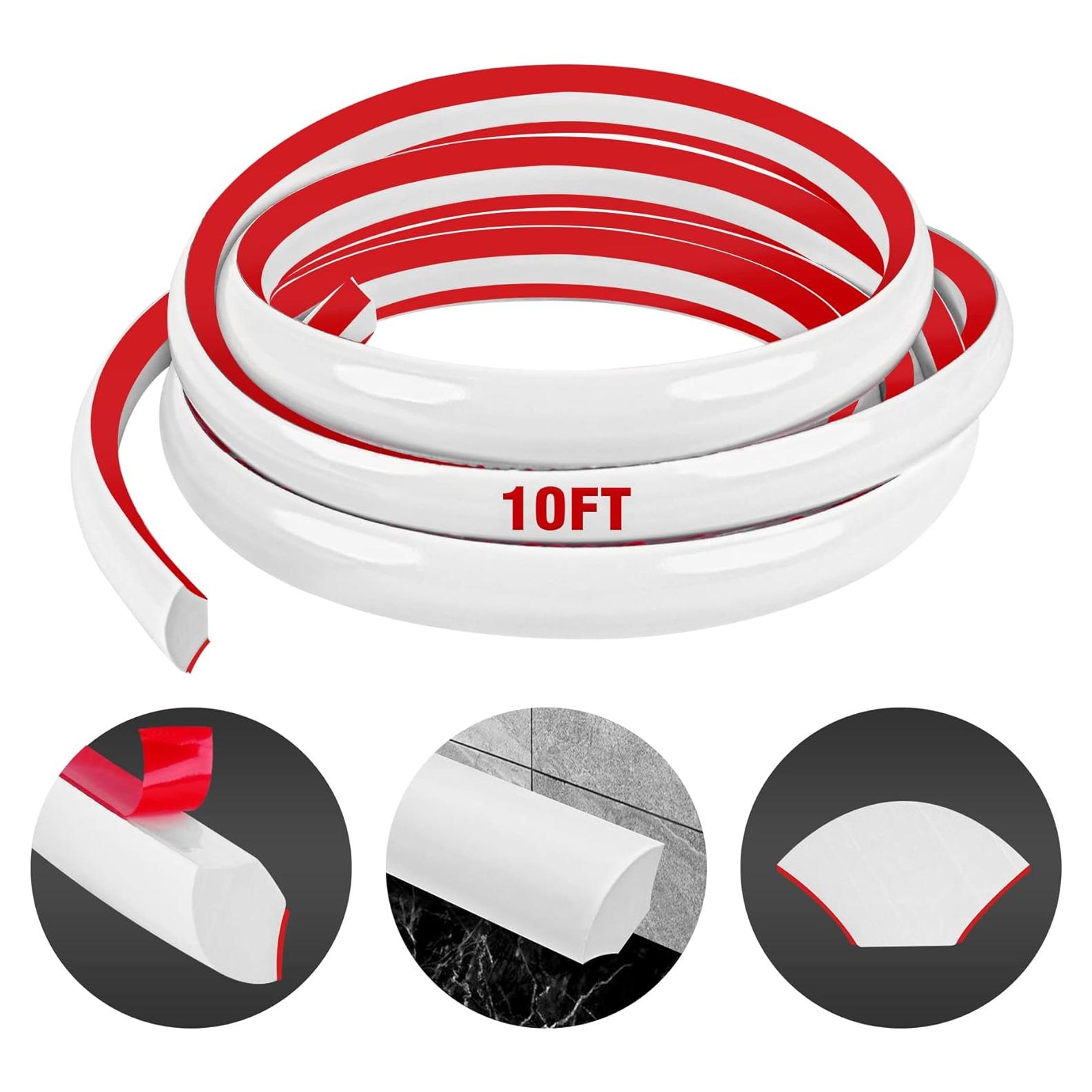 Moldura Flexible Autoadhesiva Miuwauer QRM 3.05m Blanco