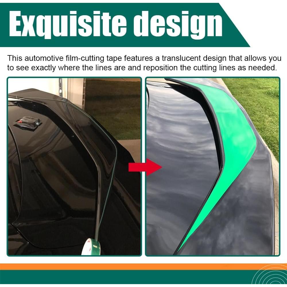 Cinta de Corte de Películas QZTYTY 5M Verde para Automóviles
