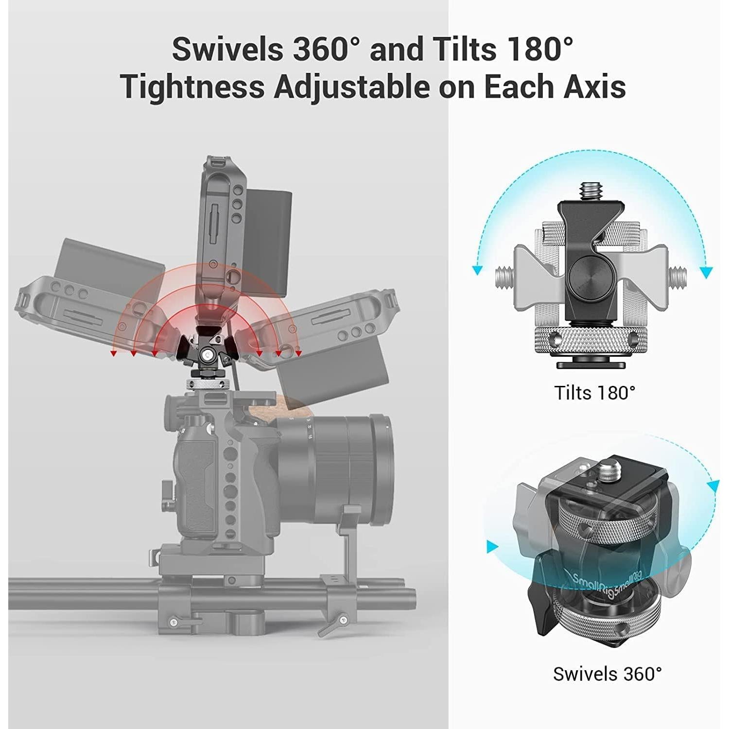 Soporte de Monitor Ajustable SMALLRIG 2905-TY para 5" y 7"