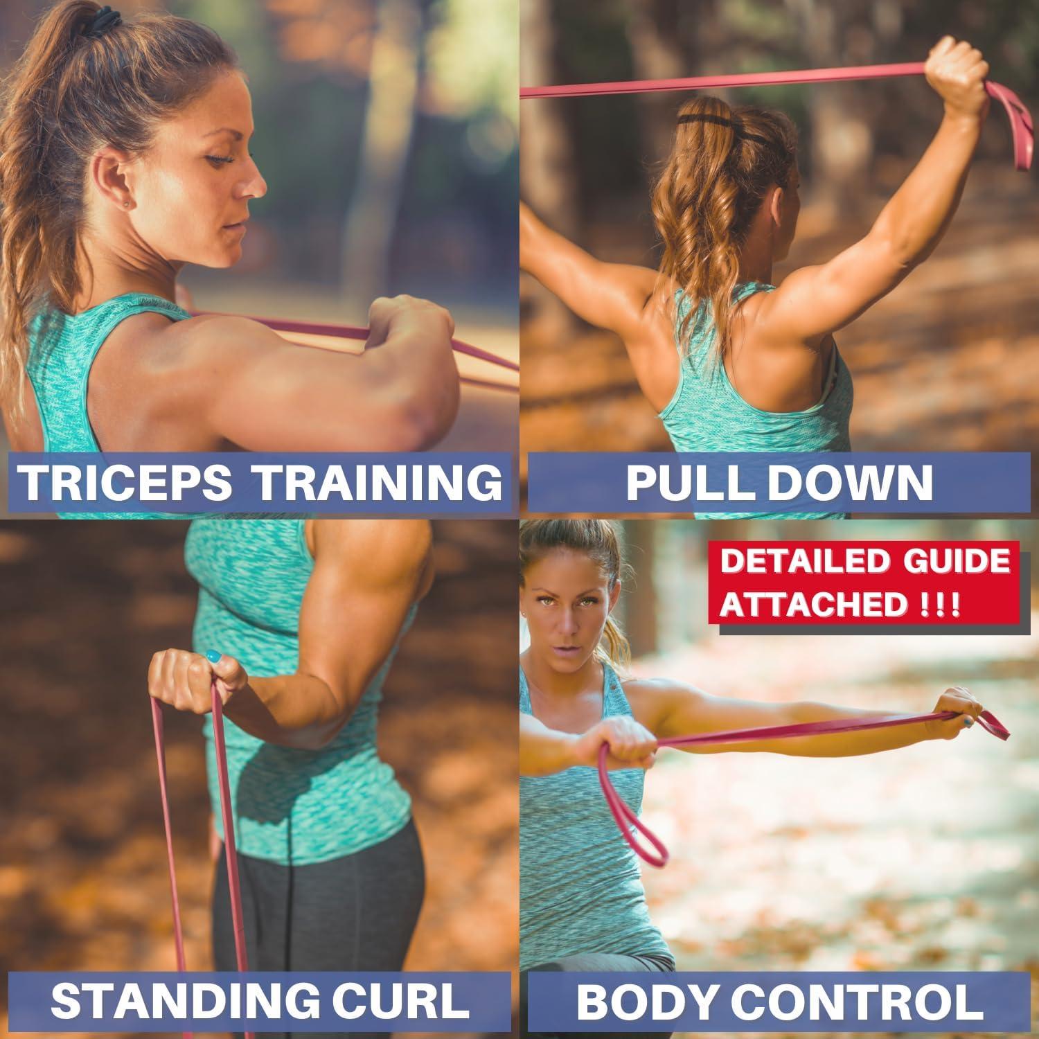 Bandas de Resistencia LEZER Amarillo 2.27-6.8 kg para Gimnasio