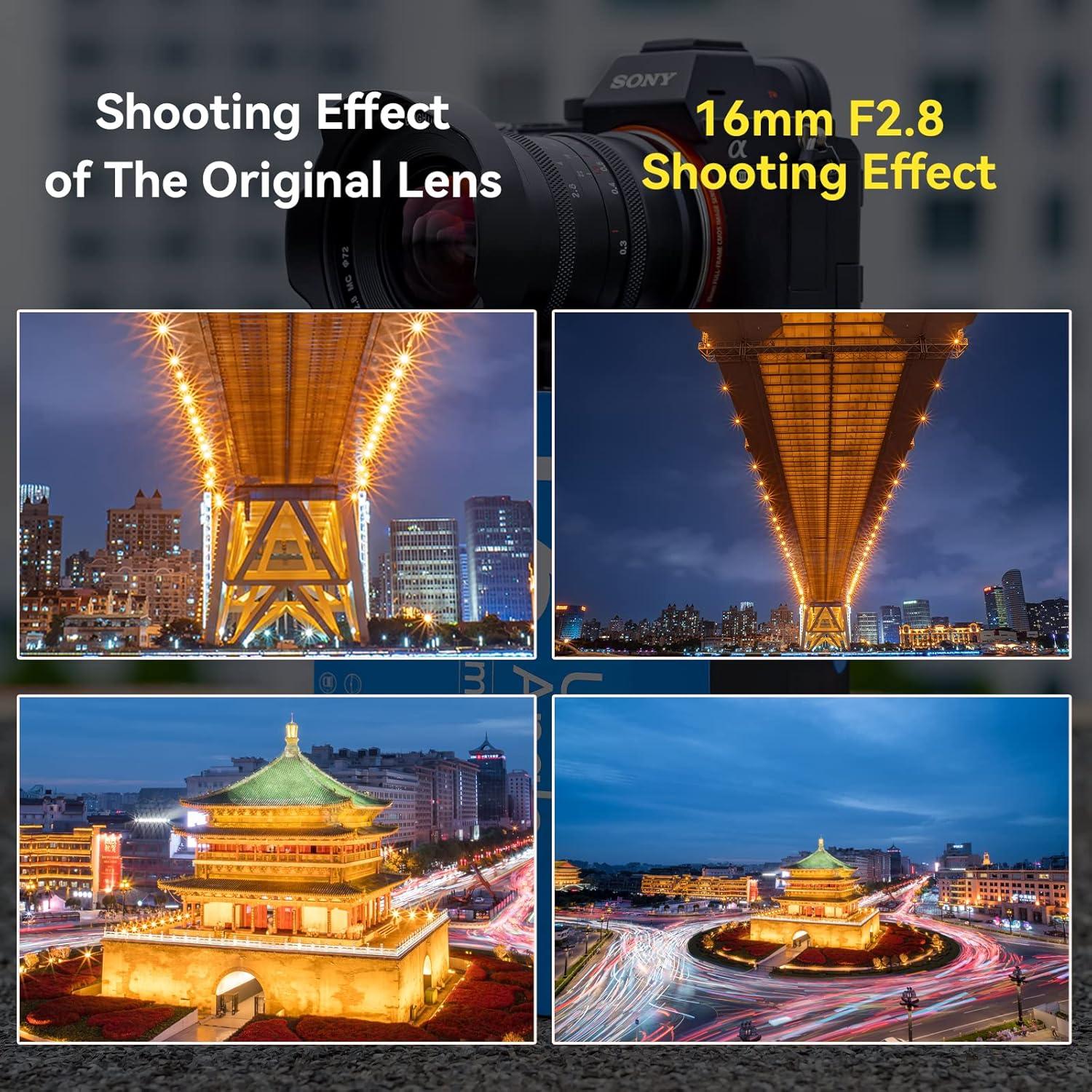 16mm F2.8 Full Frame Ultral Wide Angle Manual Focus Mirrorless Camera Lens (Fit for L-Mount)