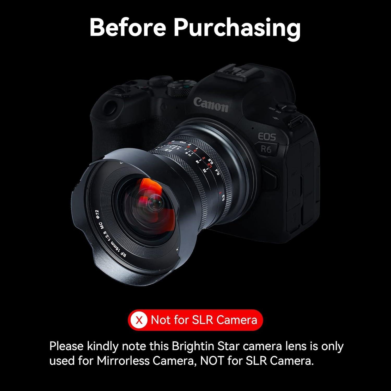 16mm F2.8 Full Frame Ultral Wide Angle Manual Focus Mirrorless Camera Lens (Fit for L-Mount)