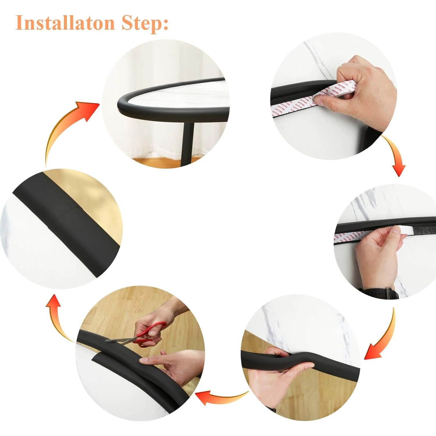 Furnigear Protector de Esquinas y Bordes de Espuma Beige 5m