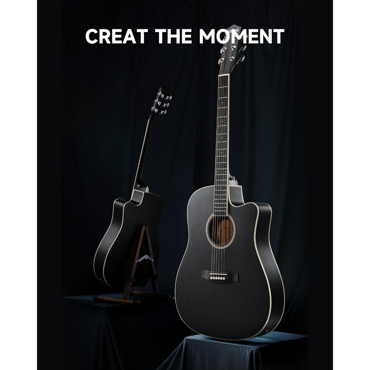 Guitarra Acústica Eléctrica Donner 41" con Kit para Principiantes